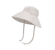 Wide Brim Kids Linen Sun Hat – Breathable Uv Protection Toddler Bucket Hat - Baileys