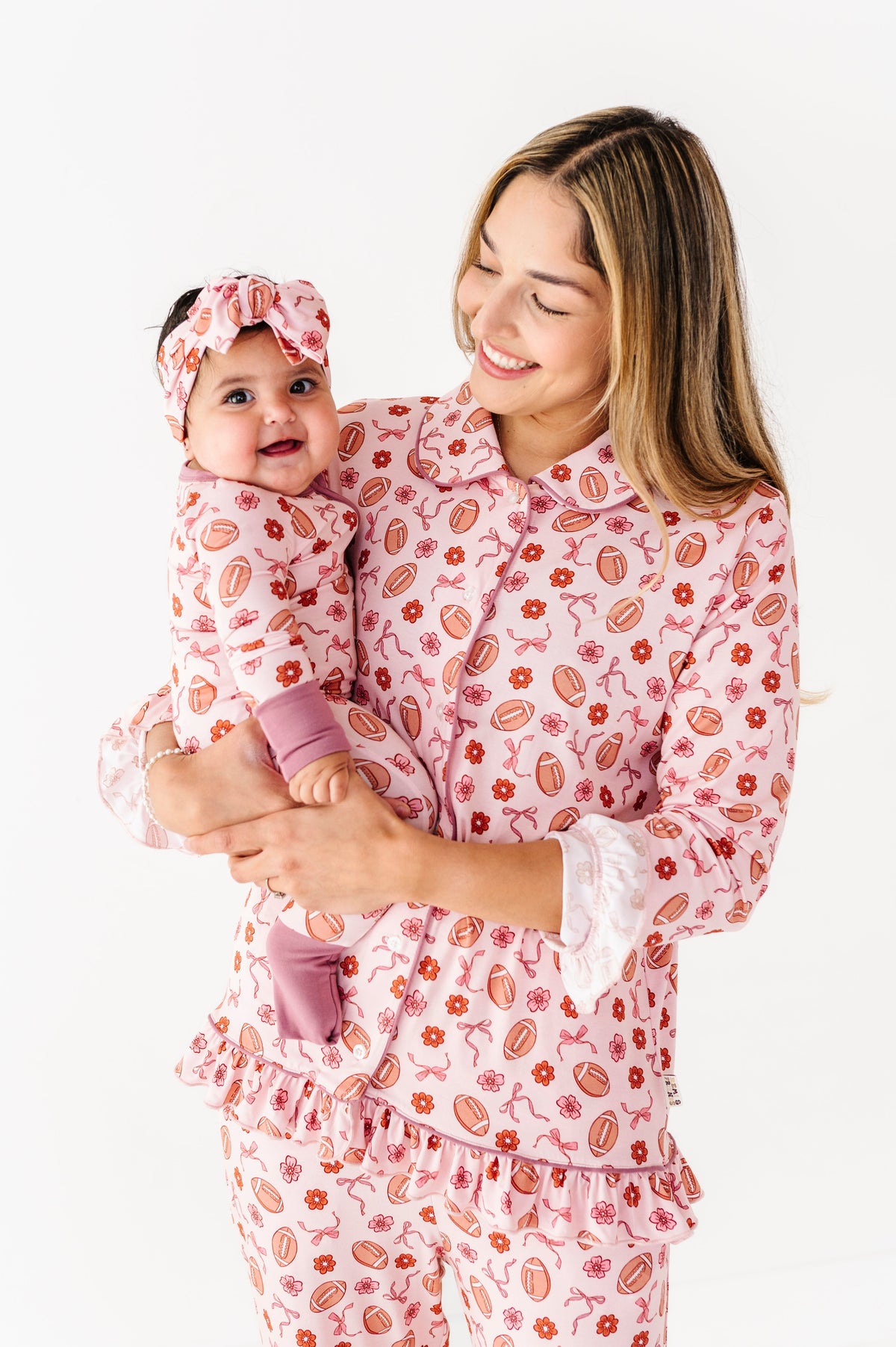 Friday Night Florals Ruffle Adult Button Up Set (est Ship Time 2-3 Weeks)