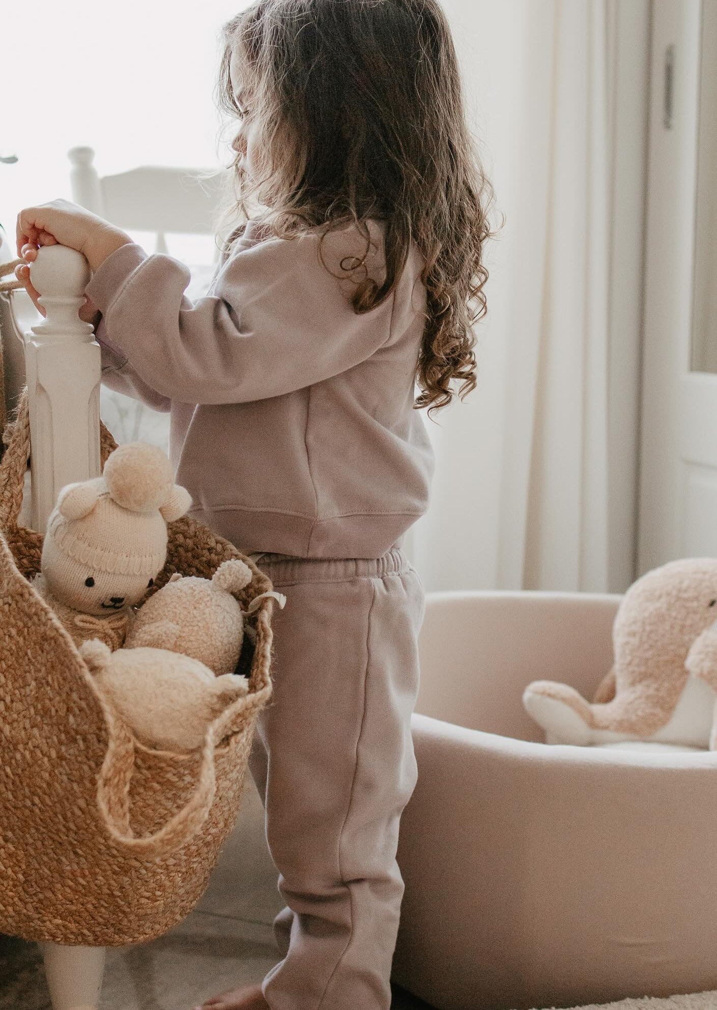 Finley | Cotton Fleece Sweatsuit Set | Petit Lapin | Bark