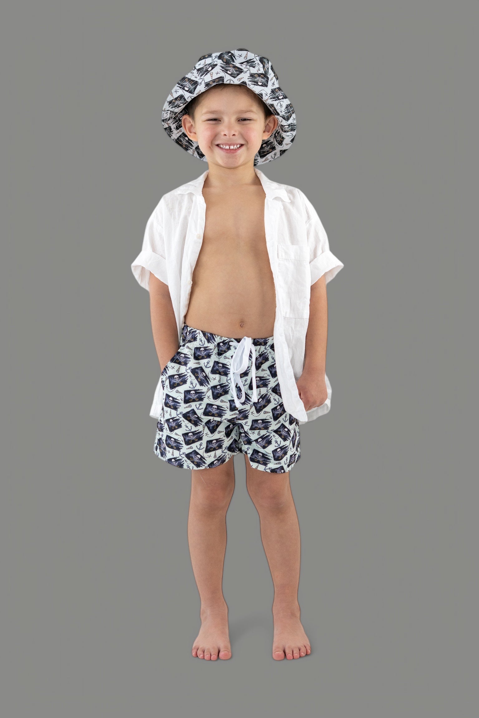Pirate Crew Boy's Dream Swim Trunks
