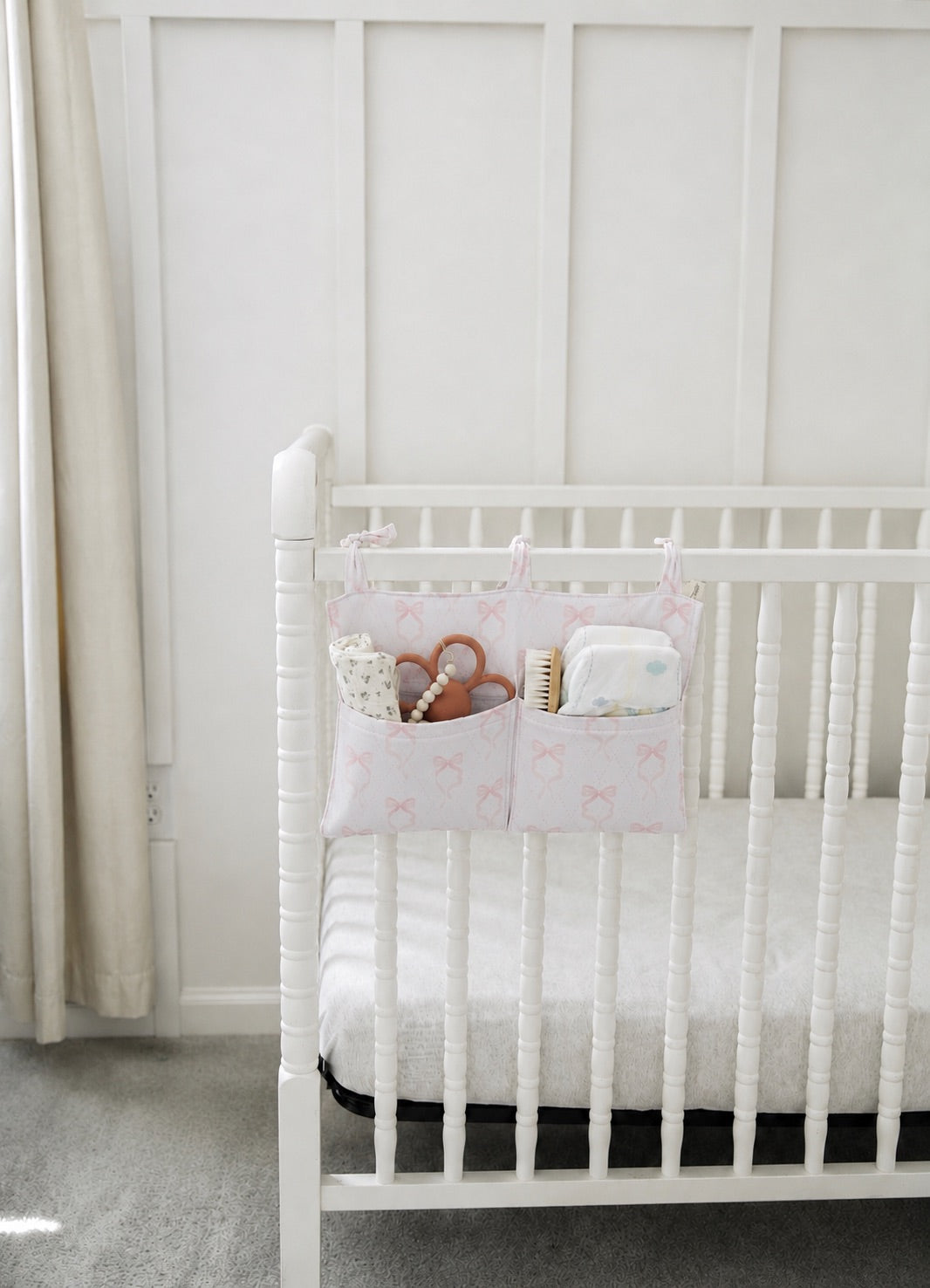 Baby Crib Diaper Caddy Storage Organizer Nursery Room