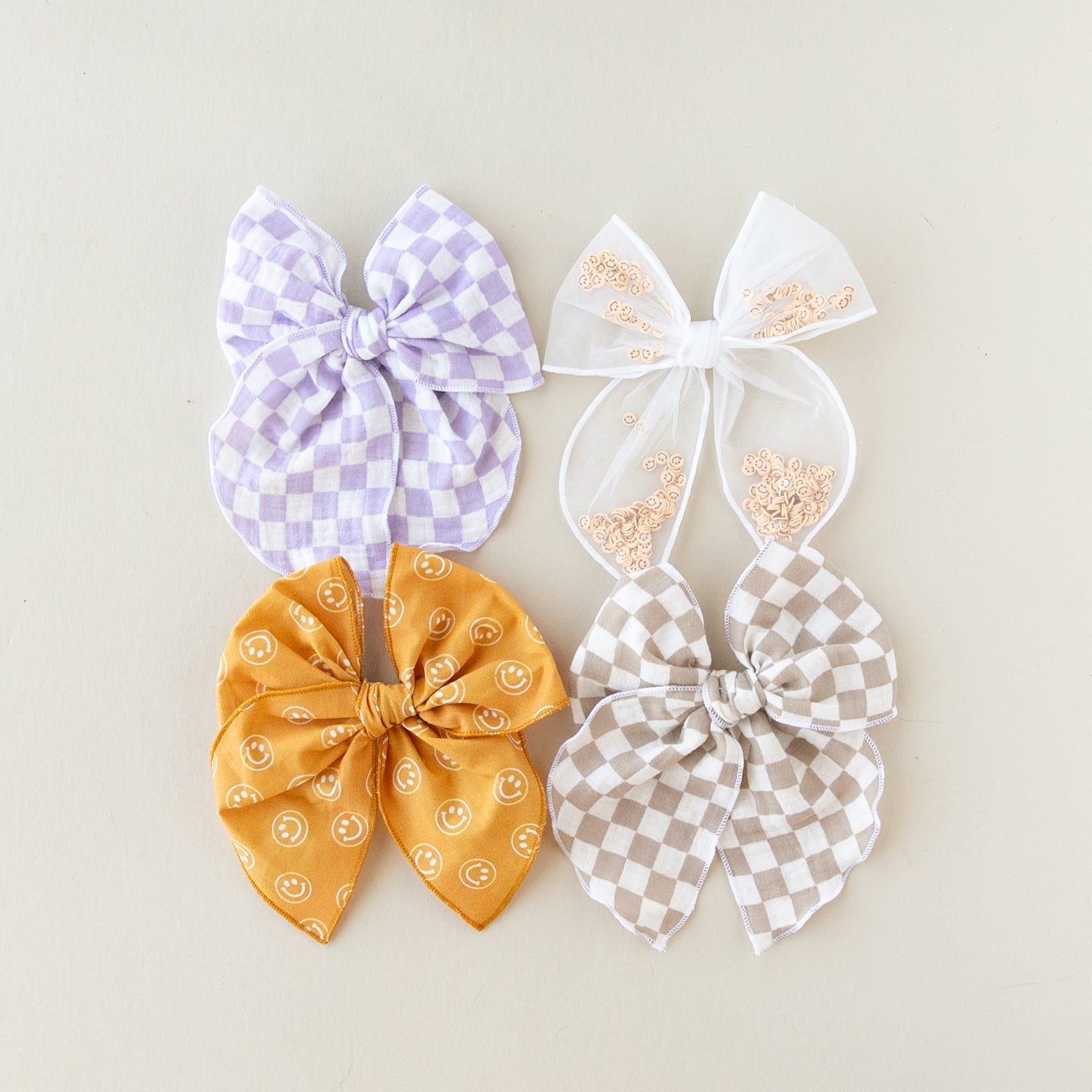 Checkerboard - Purple | Party Bow