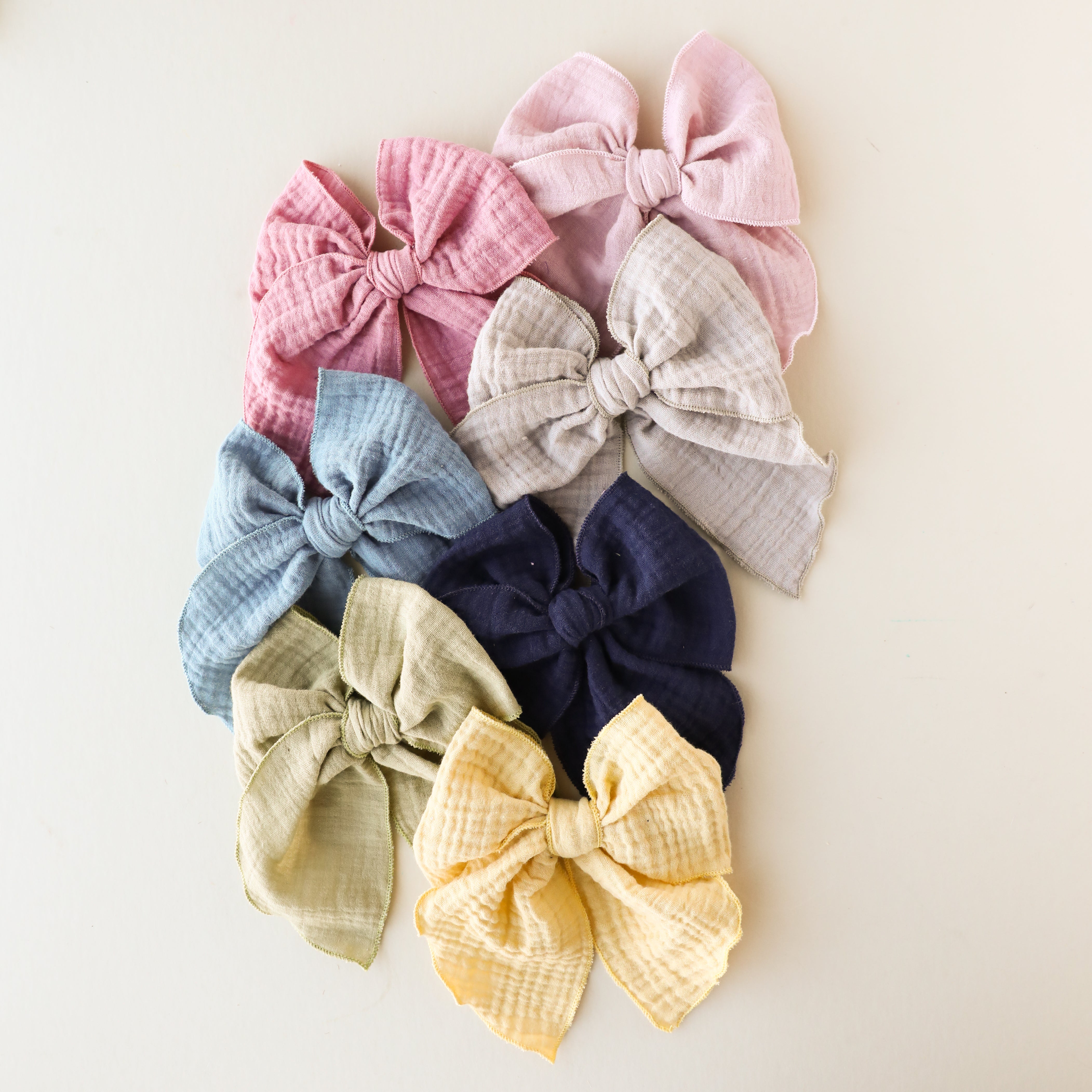 Blush | Gauze Party Bow