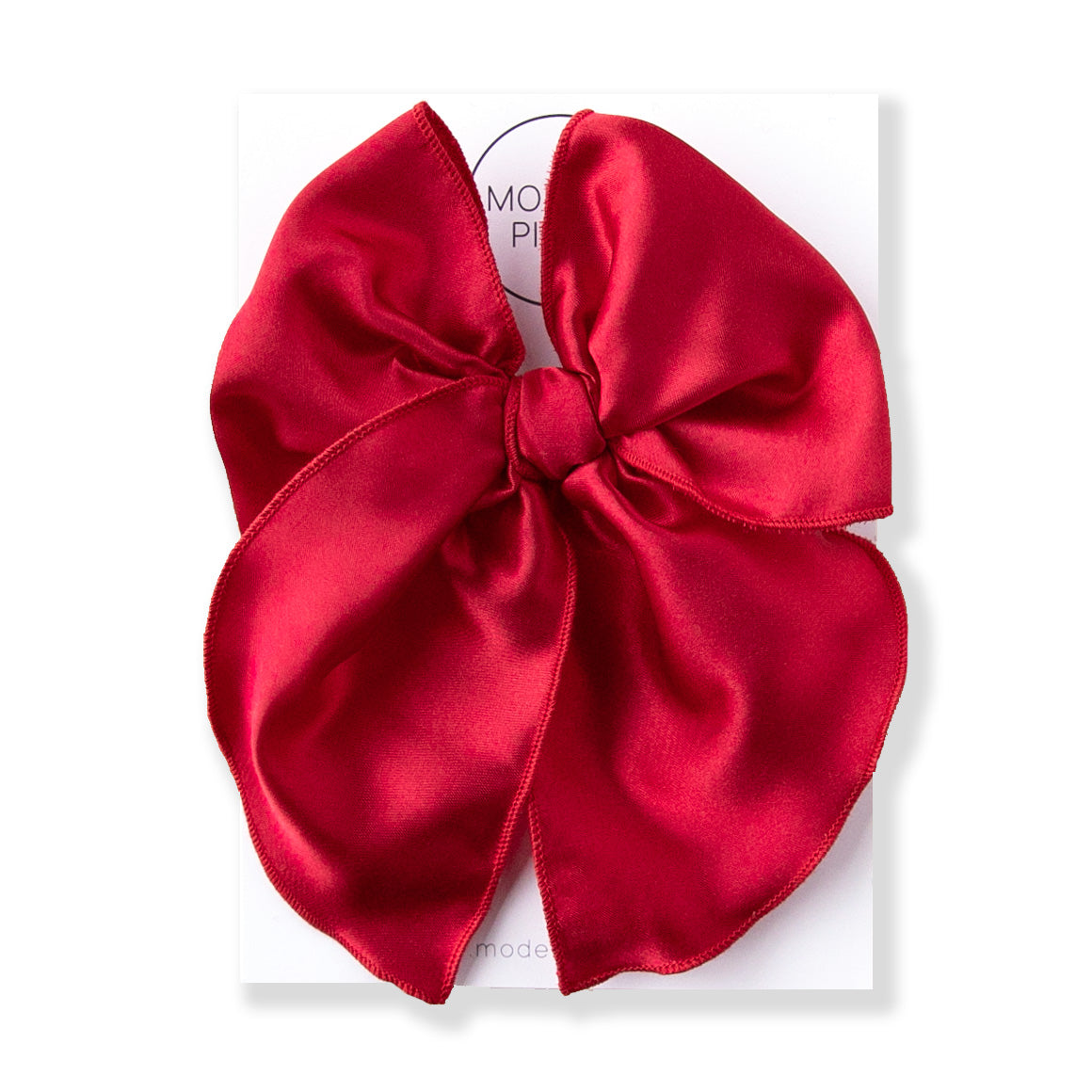 Red Rose Satin | Party Bow