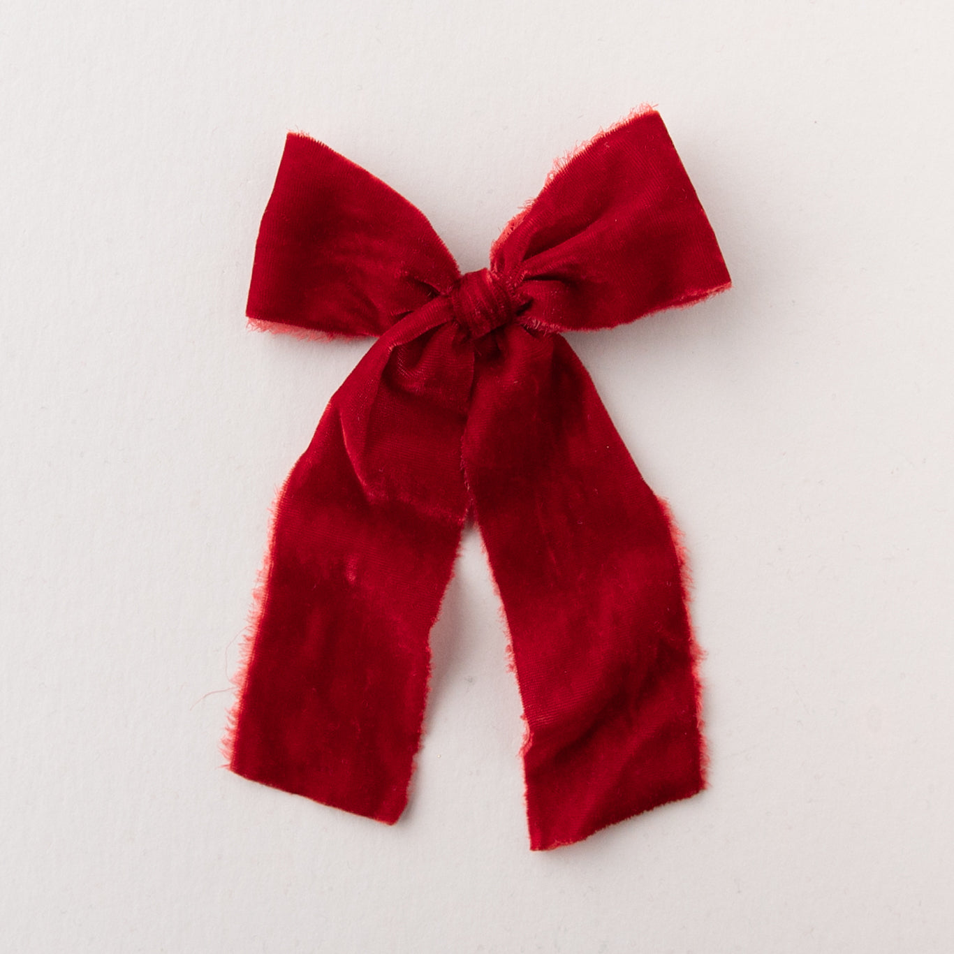 Crimson | Velvet Statement Ribbon Bow