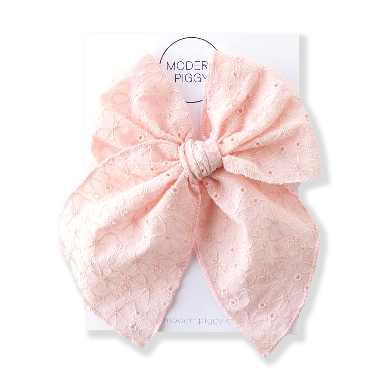 Petal Pink Eyelet | Party Bow