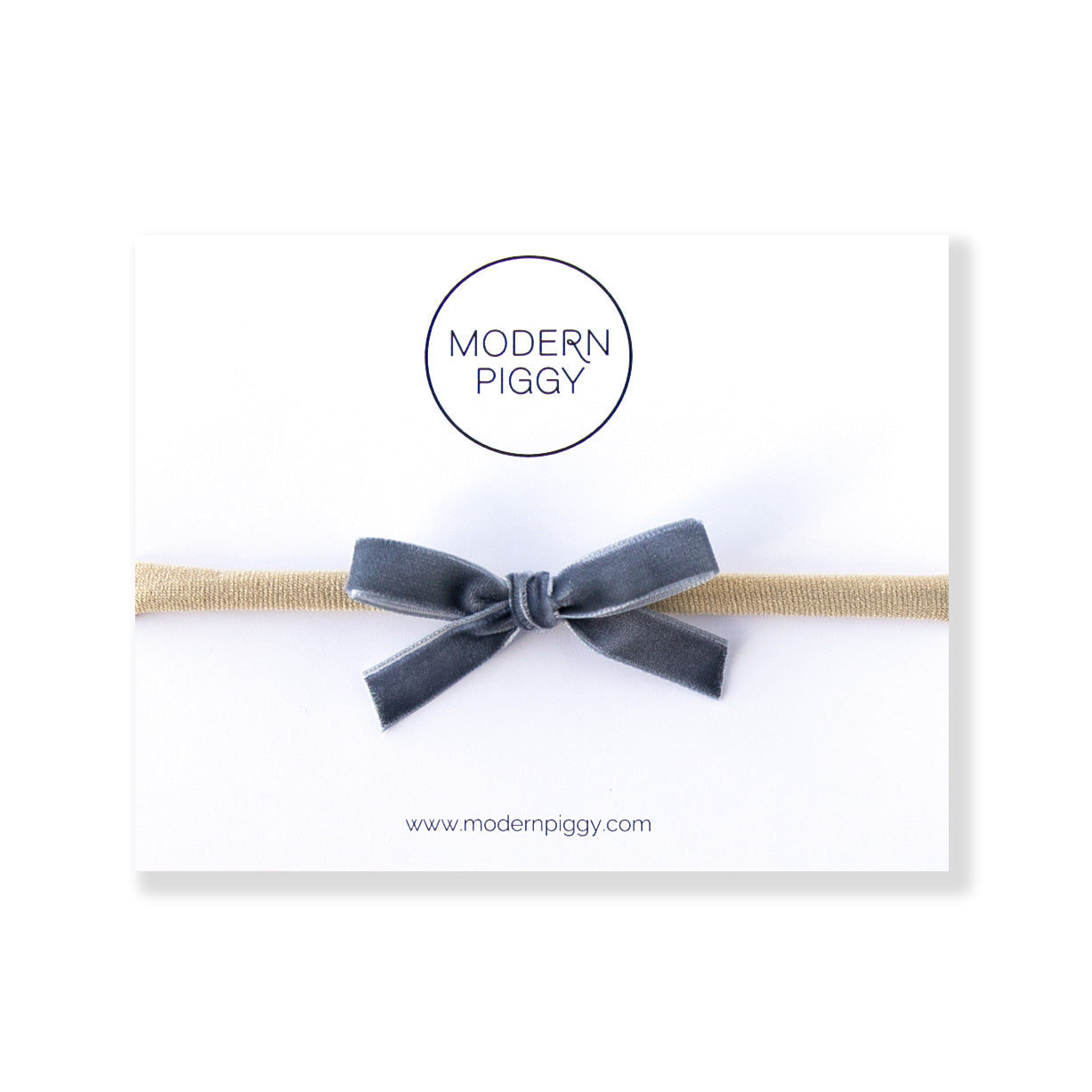 Storm | Mini Ribbon Bow - Nylon Headband