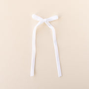 White | Statement Ribbon Bow