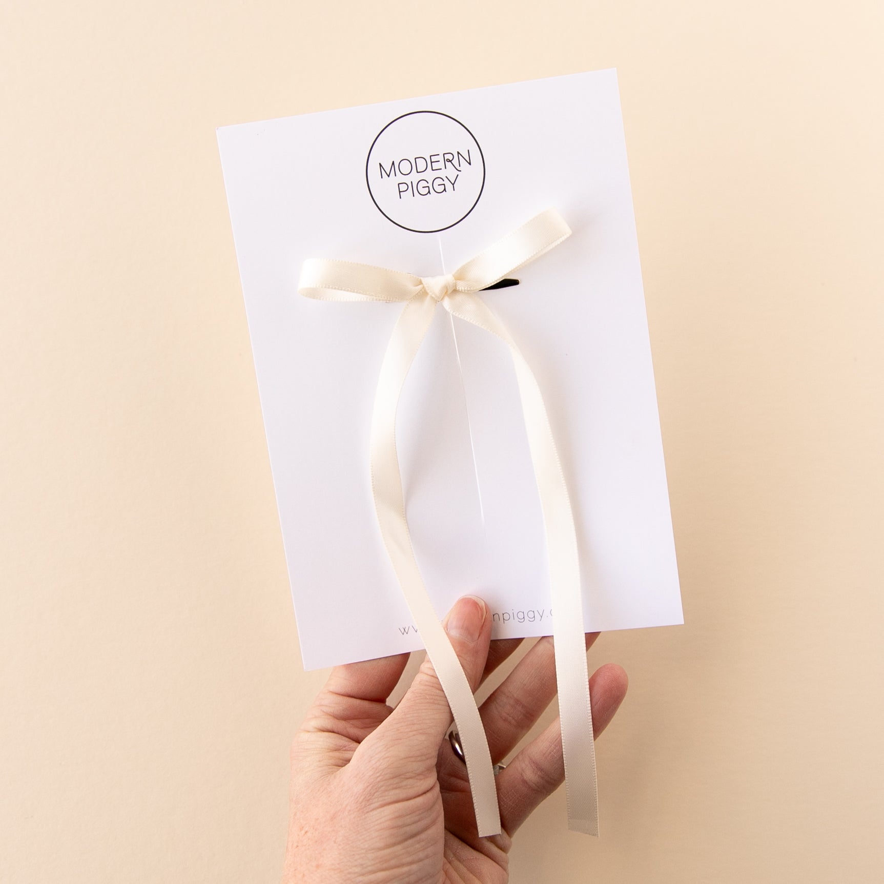 Ivory | Statement Ribbon Bow