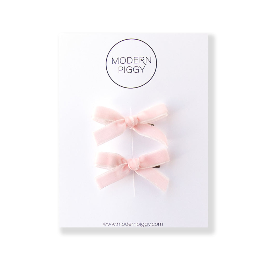 Baby Pink | Mini Ribbon Bow Set