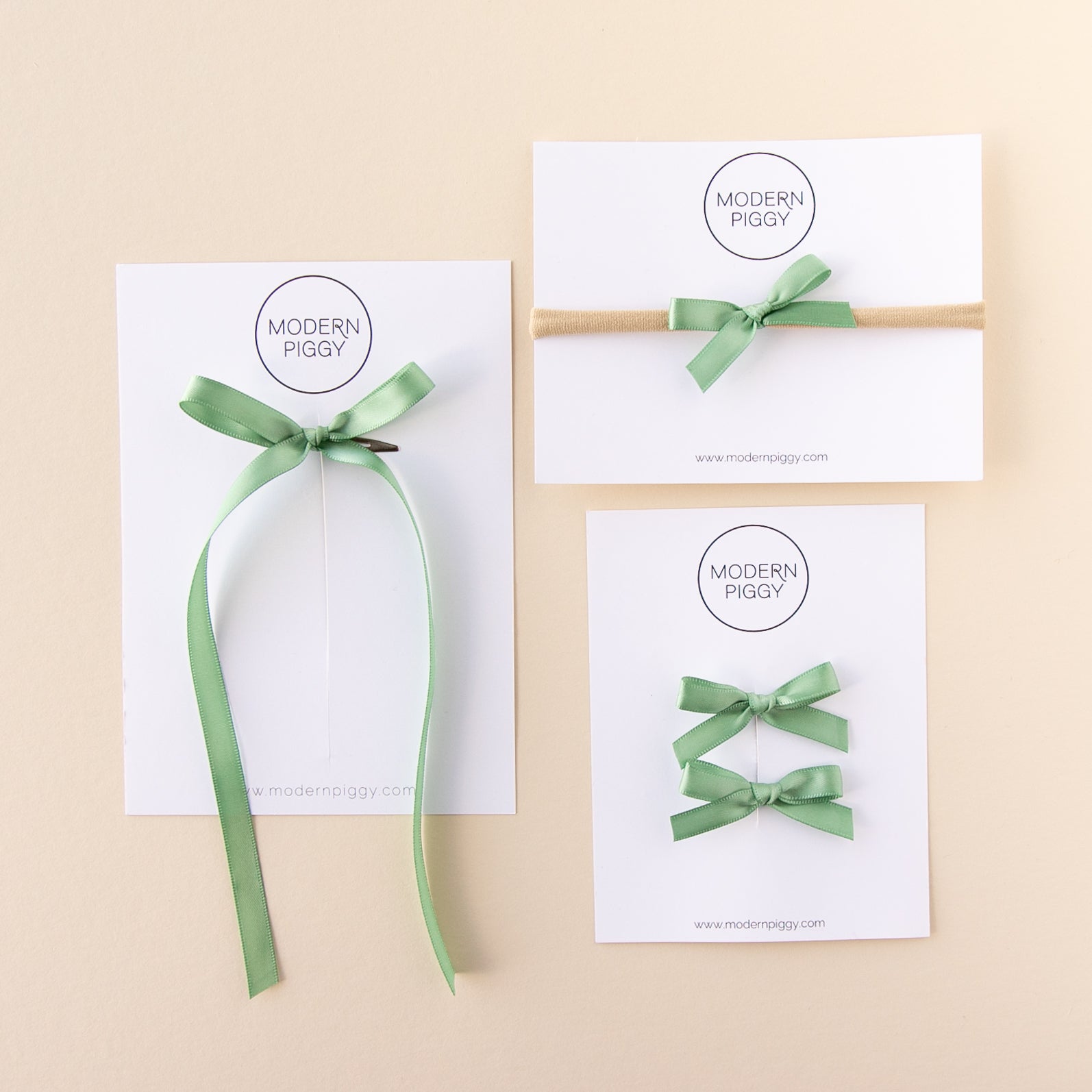 Sage | Statement Ribbon Bow