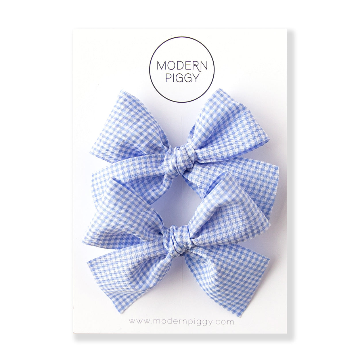 Carolina Blue | Pigtail Set - Ribbon Bow