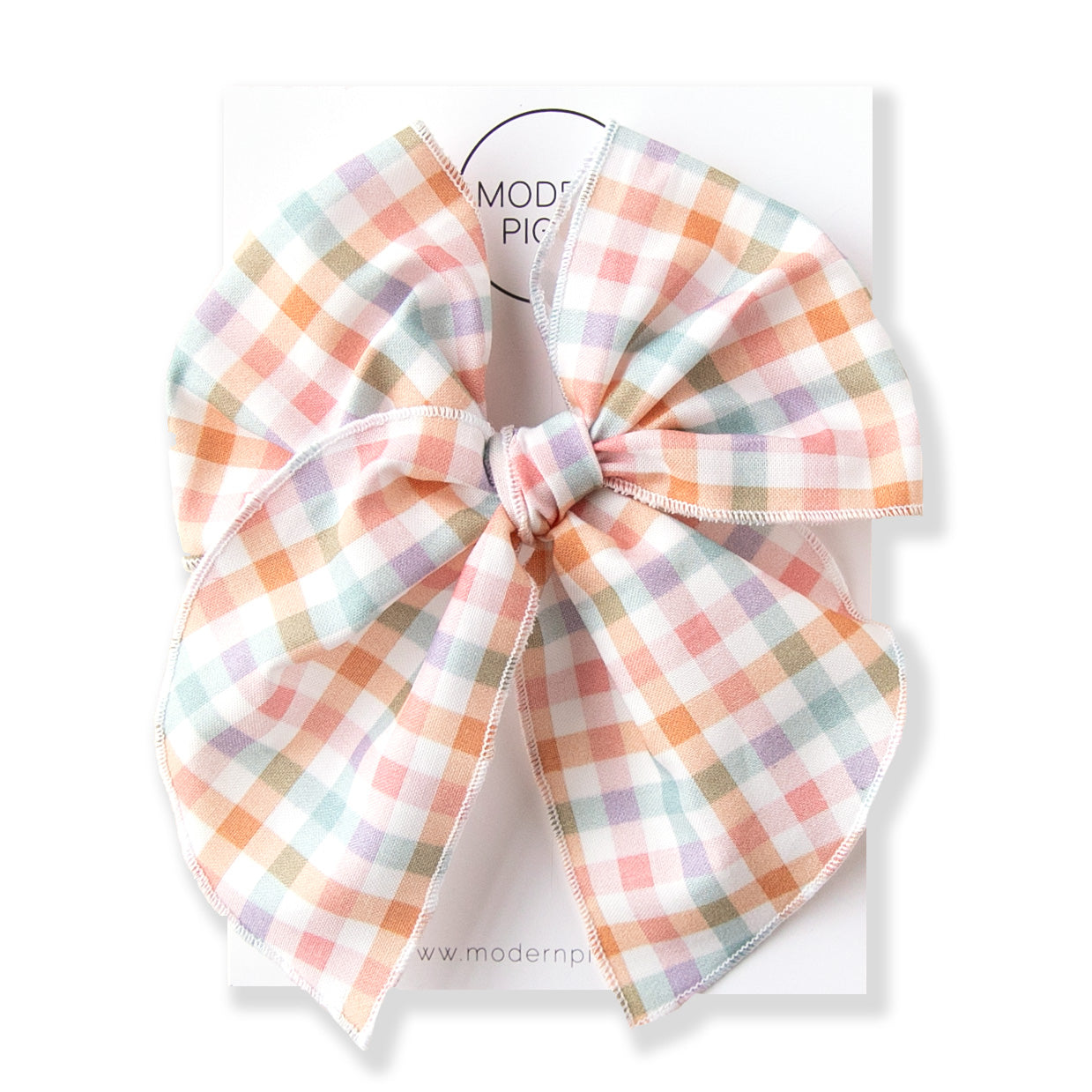 Easter Gingham | Party Bow