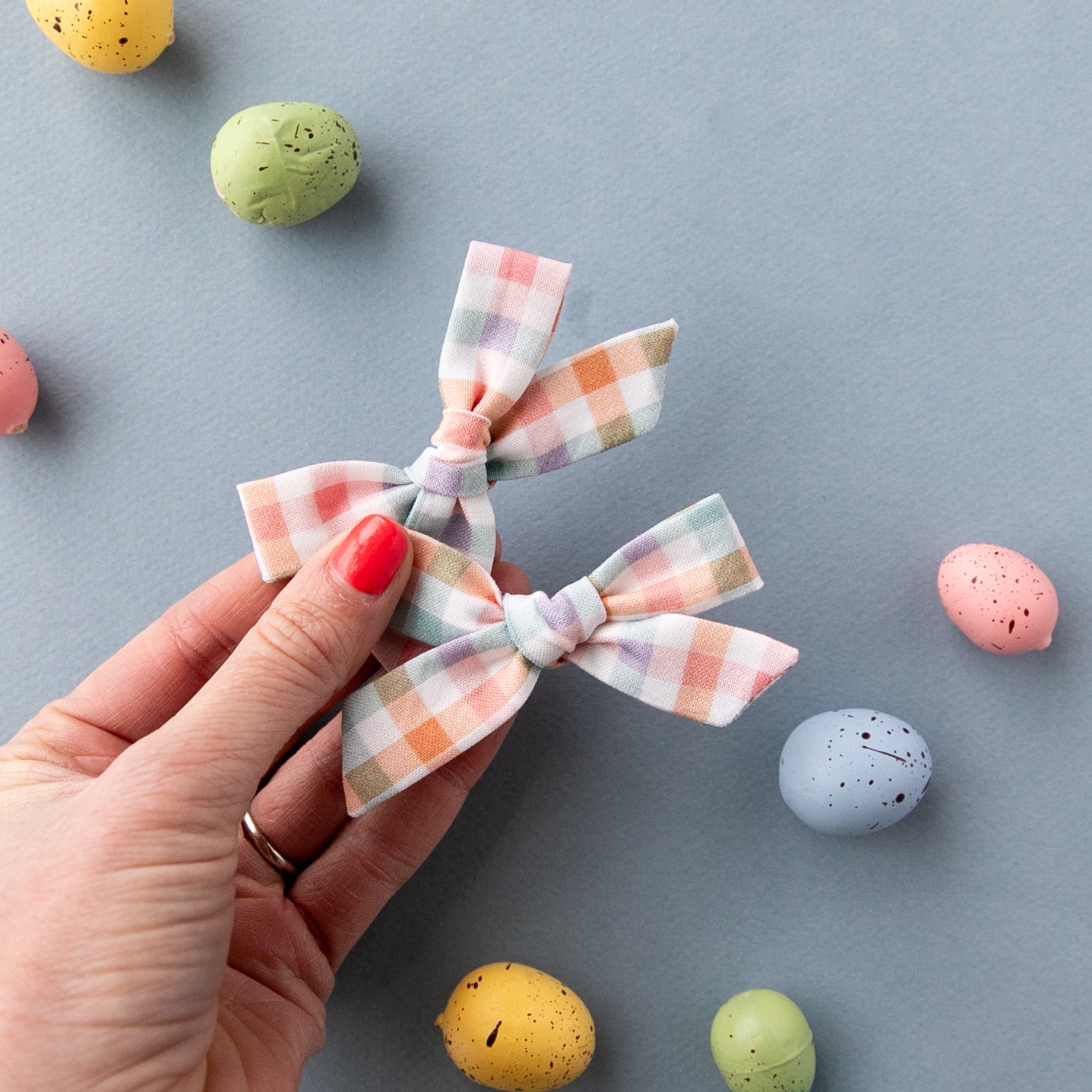 Easter Gingham | Hand-tied Bow