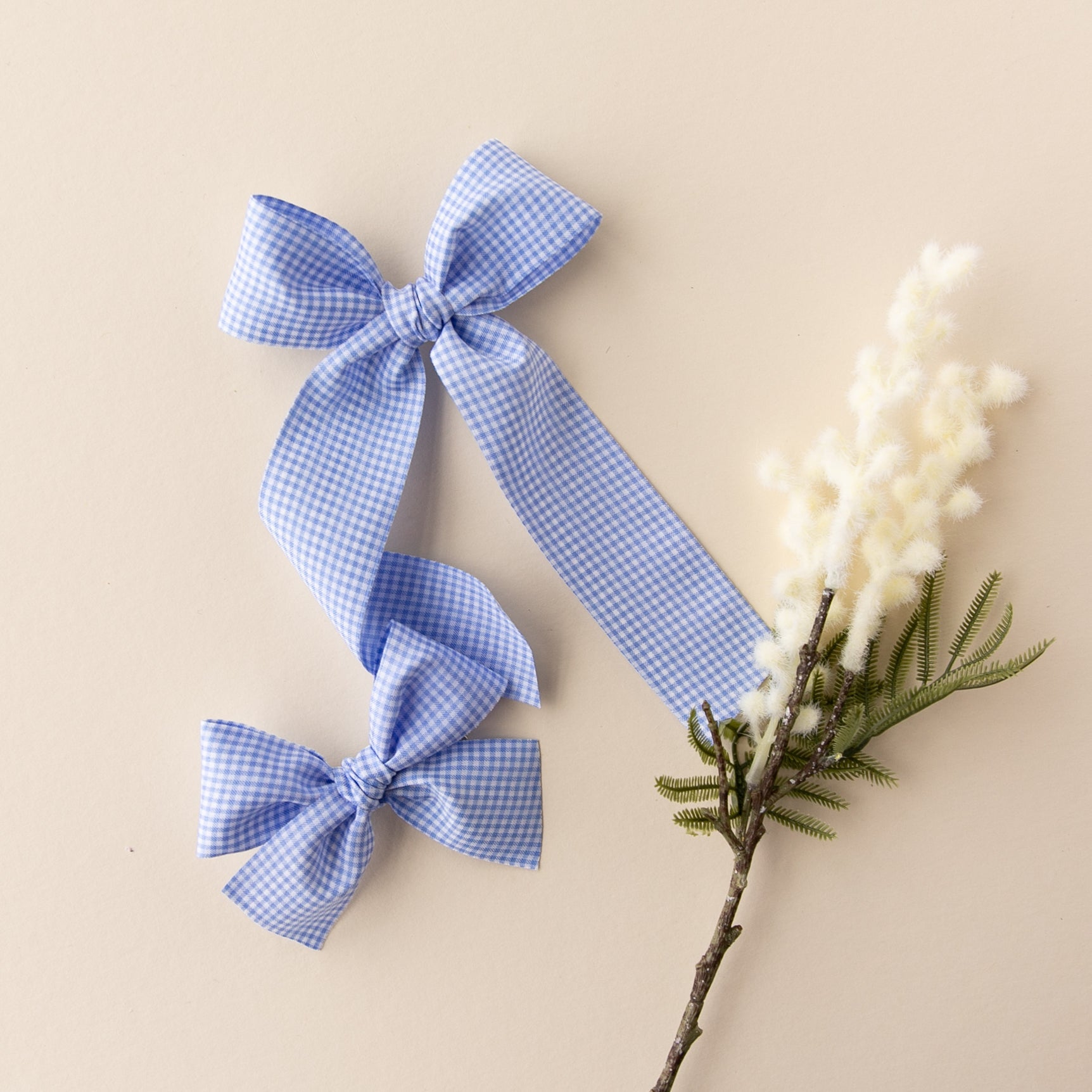 Carolina Blue | Pigtail Set - Ribbon Bow