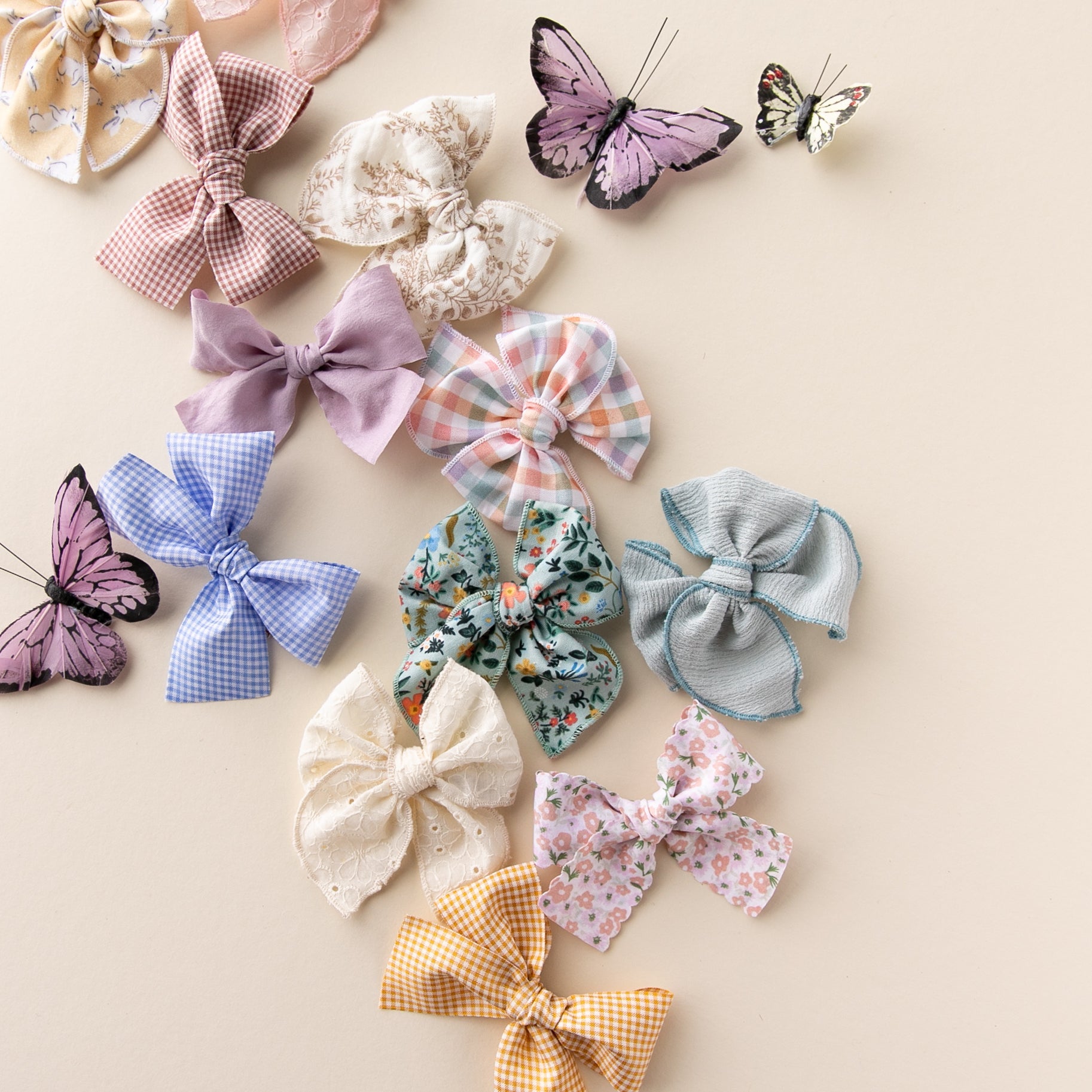 Honeycomb | Pigtail Set - Ribbon Bow