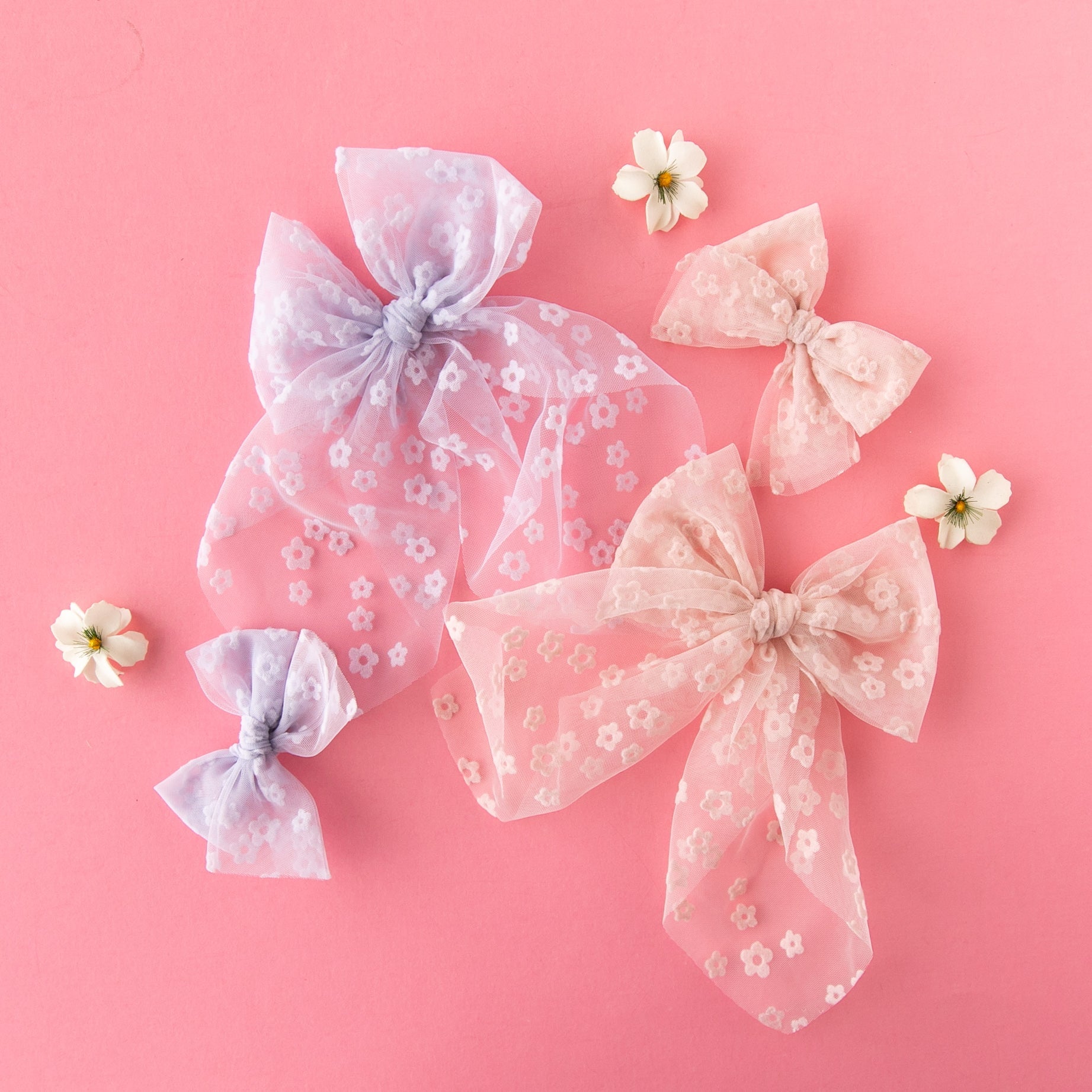 Bloom - Pink | Tulle Statement Bow