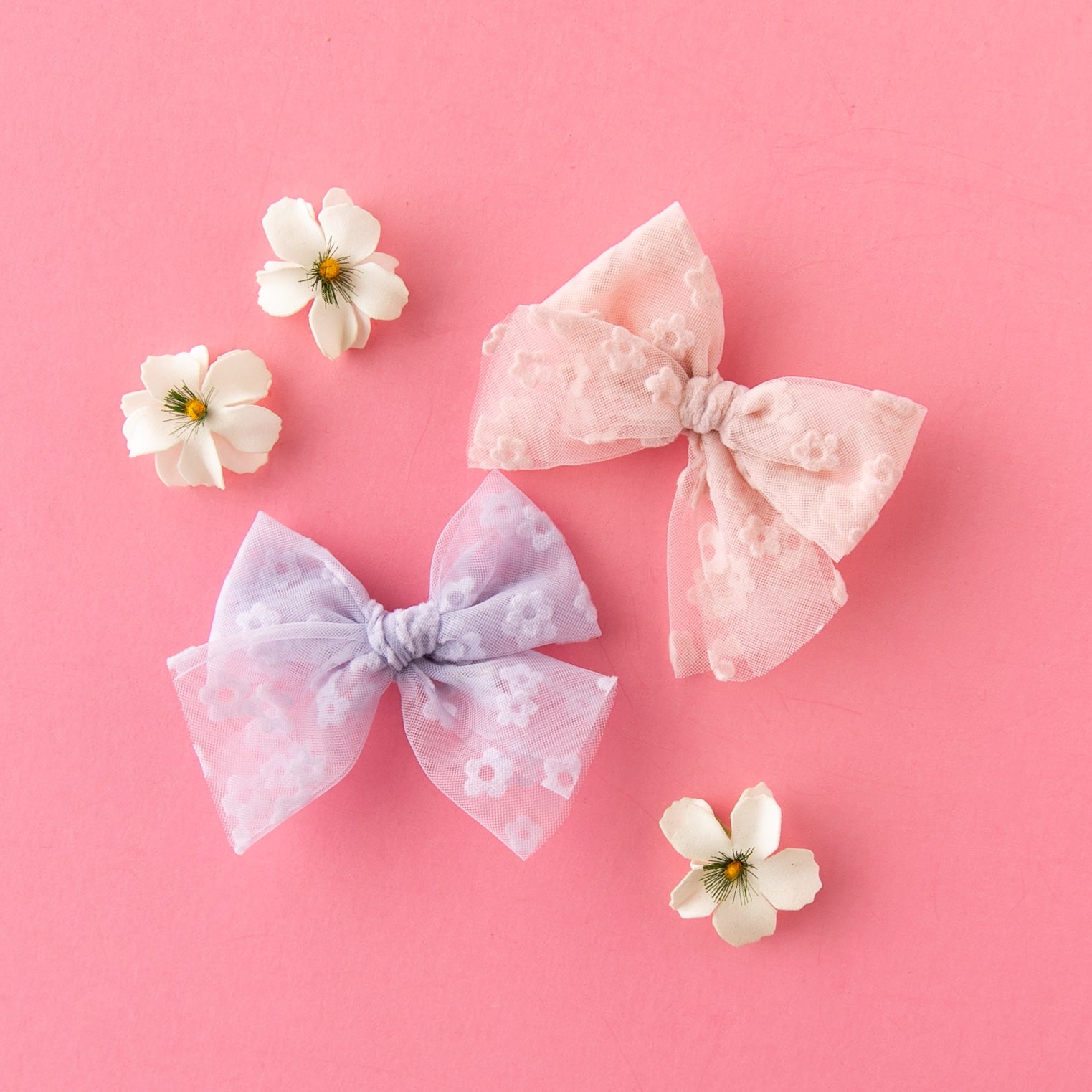 Bloom - Pink | Tulle Bow