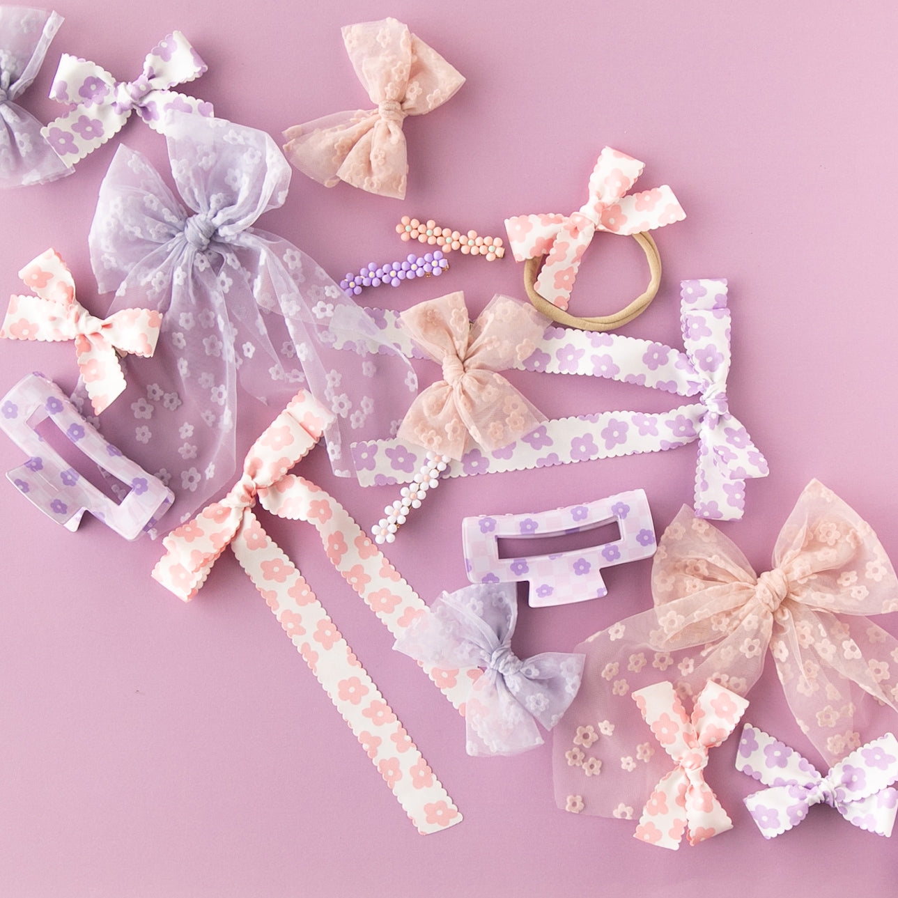 Bloom - Pink | Tulle Bow