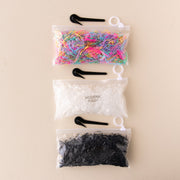 Hair Elastics (pack Of 1000) W/ Pony Pick