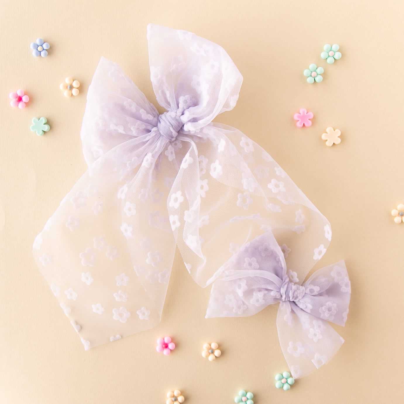 Bloom - Purple | Tulle Statement Bow