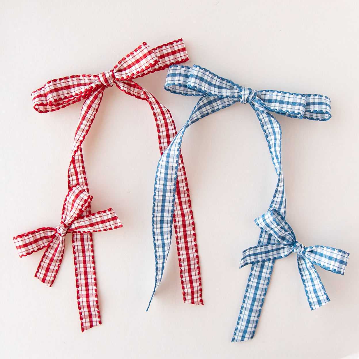 Picnic - Blue | Statement Ribbon Bow