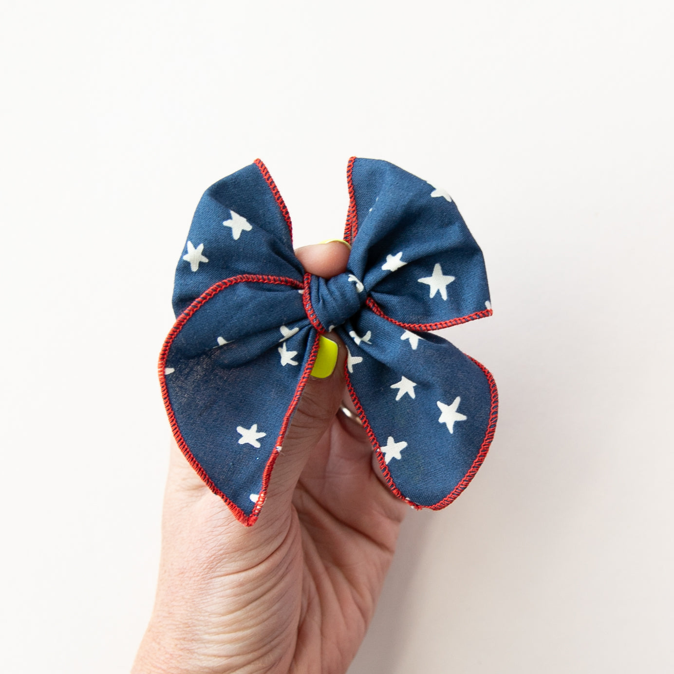 July - Stars | Petite Party Bow