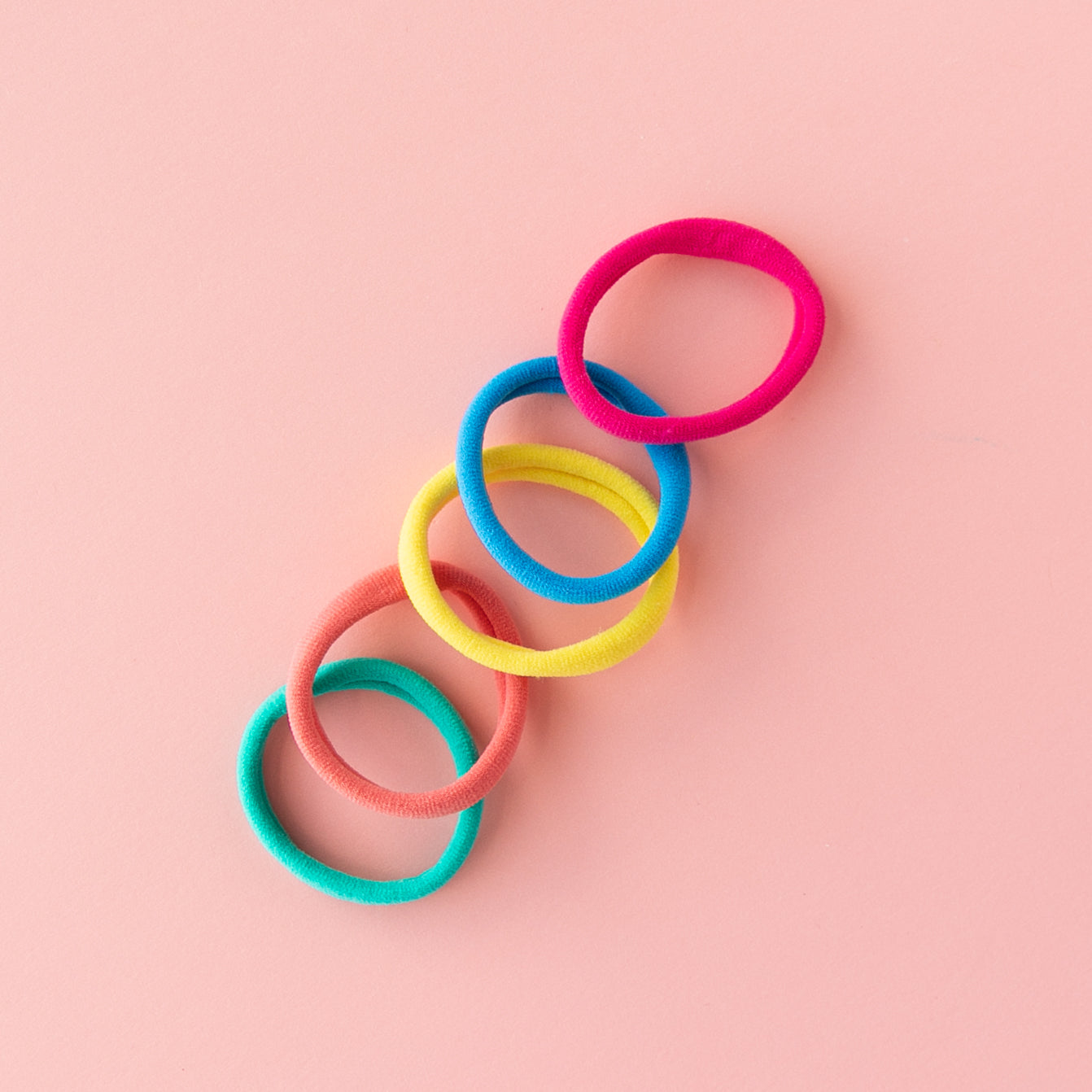 Summer - Nylon Hair Elastics (set Of 4)