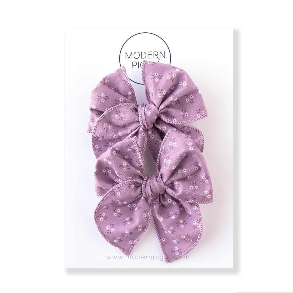 Violet | Pigtail Set - Petite Party Bow