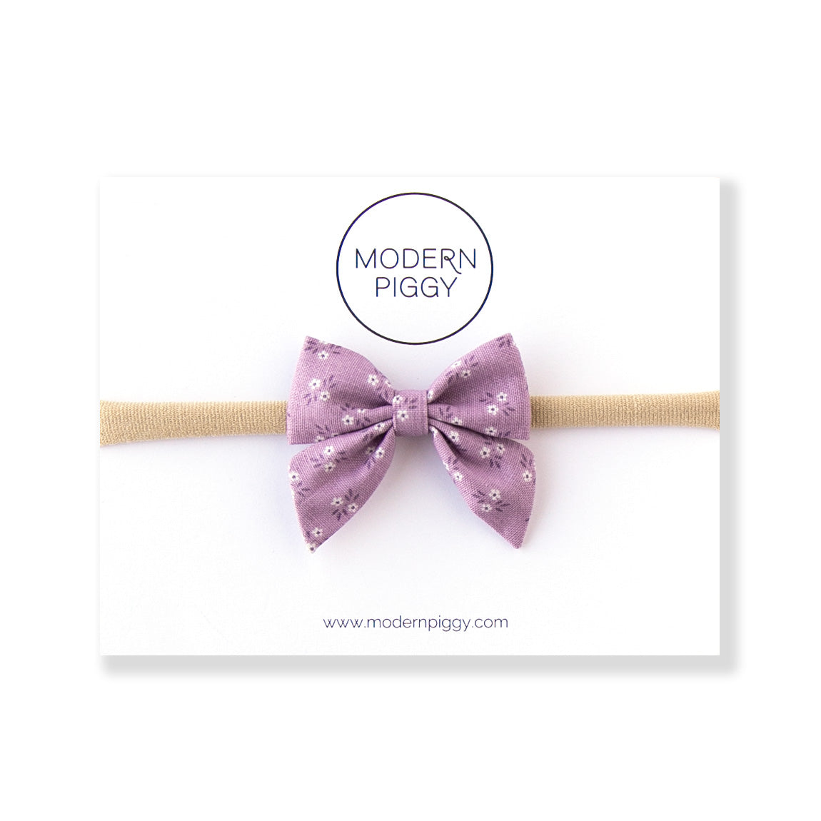 Violet | Mini Piggy Bow