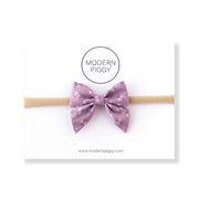 Violet | Mini Piggy Bow