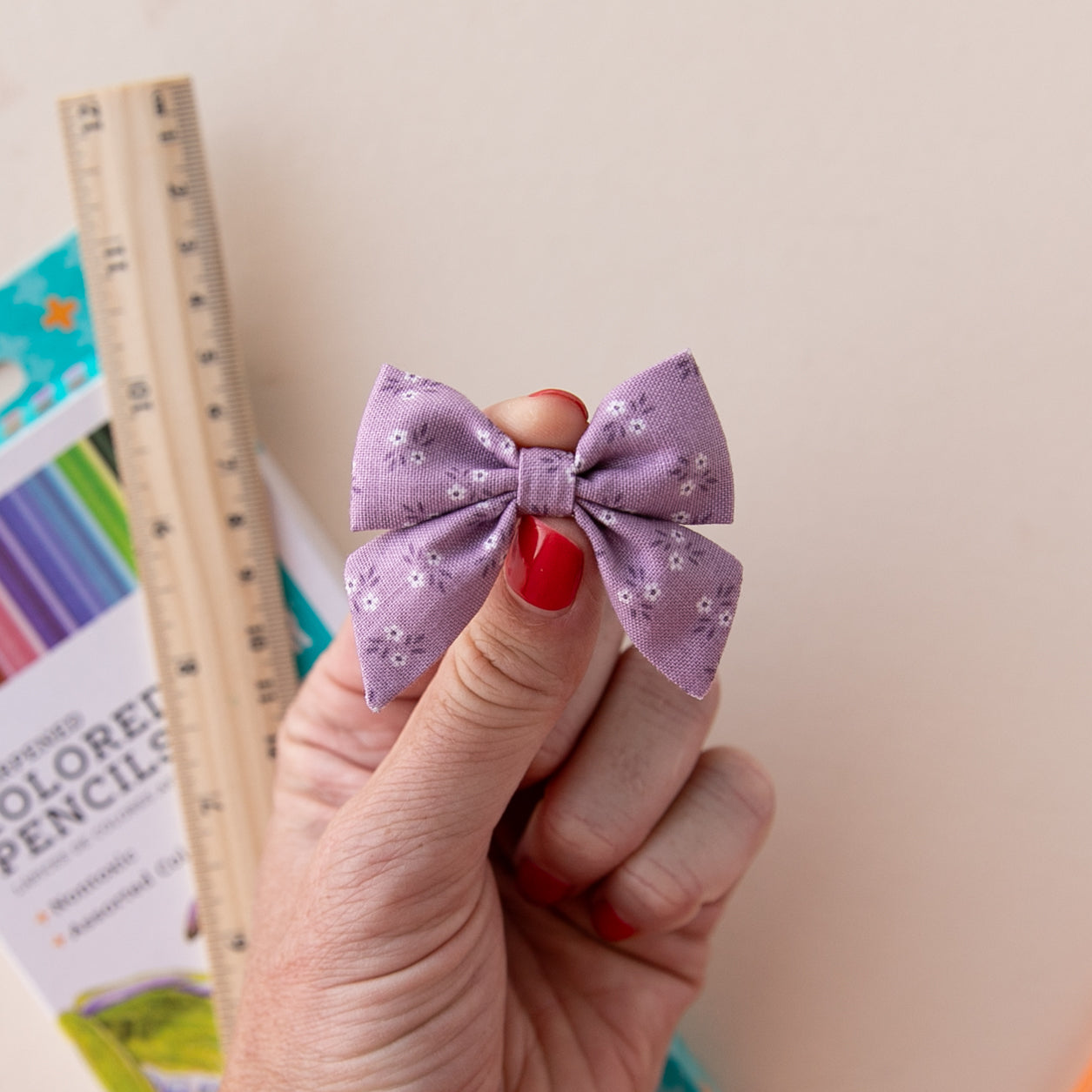 Violet | Mini Piggy Bow