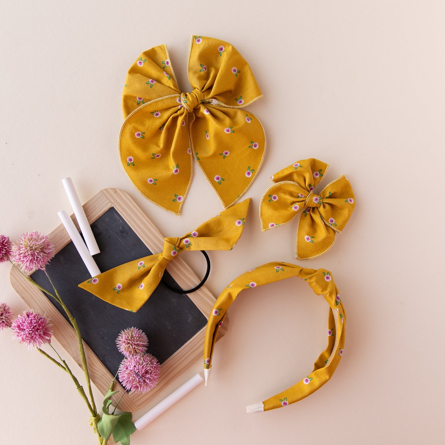 Dandelion | Pigtail Set - Petite Party Bow