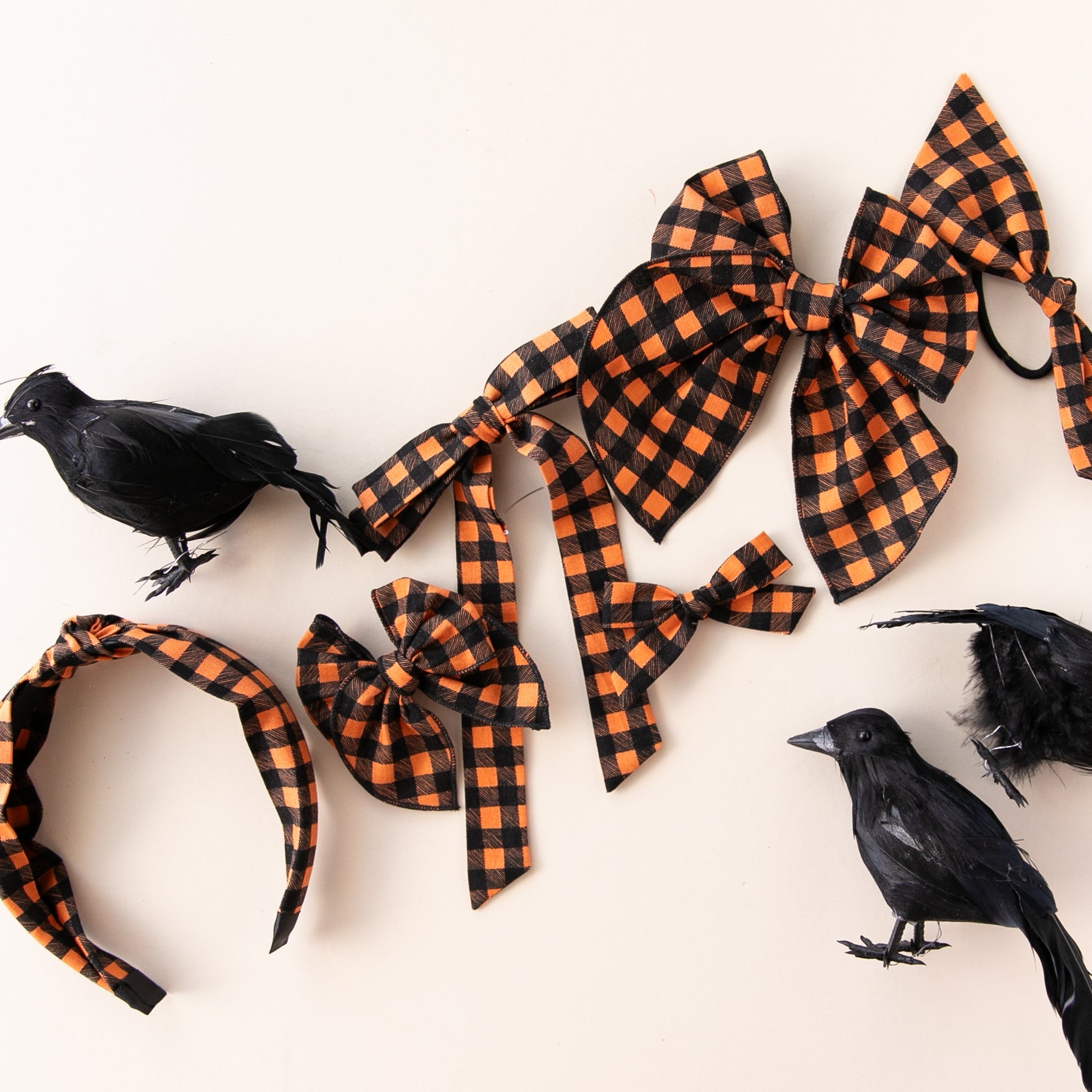 Spooky | Pigtail Set - Petite Party Bow