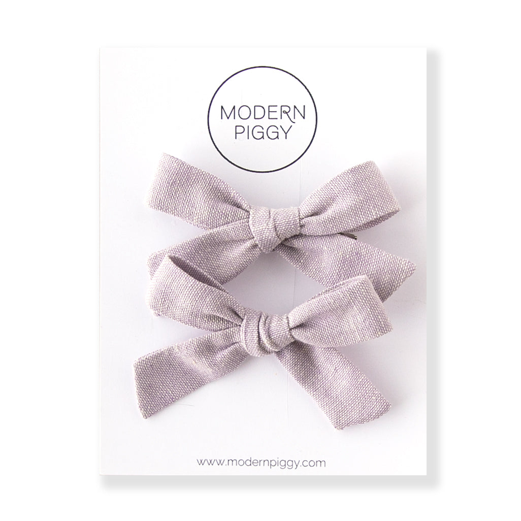 Verbena | Pigtail Set - Hand-tied Bow