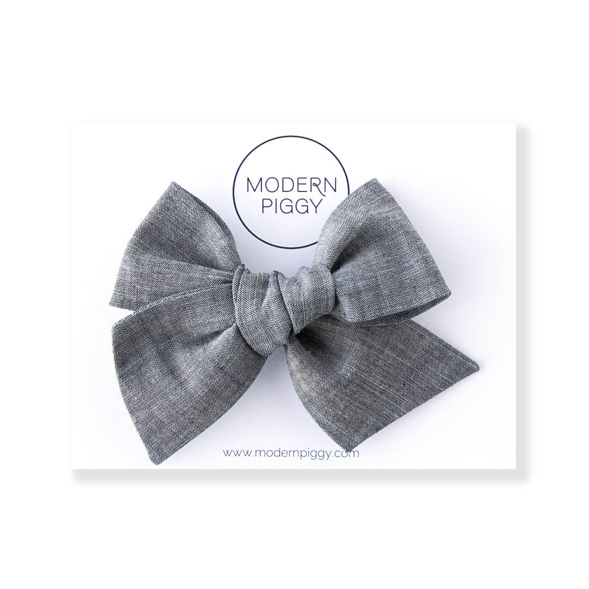 Chambray | Oversized Hand-tied Bow