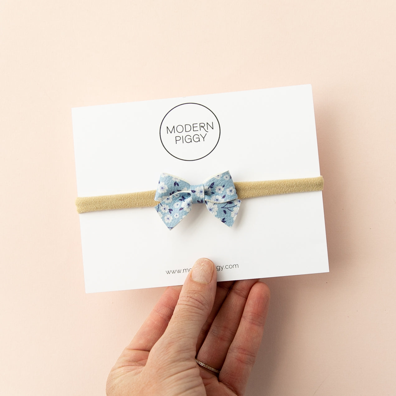 Forget Me Not | Leather Baby Bow