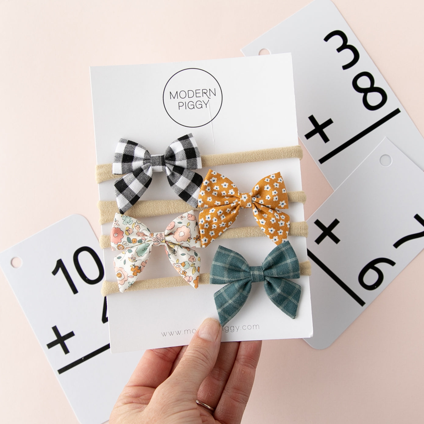 Harbor Grid | Mini Piggy Bow