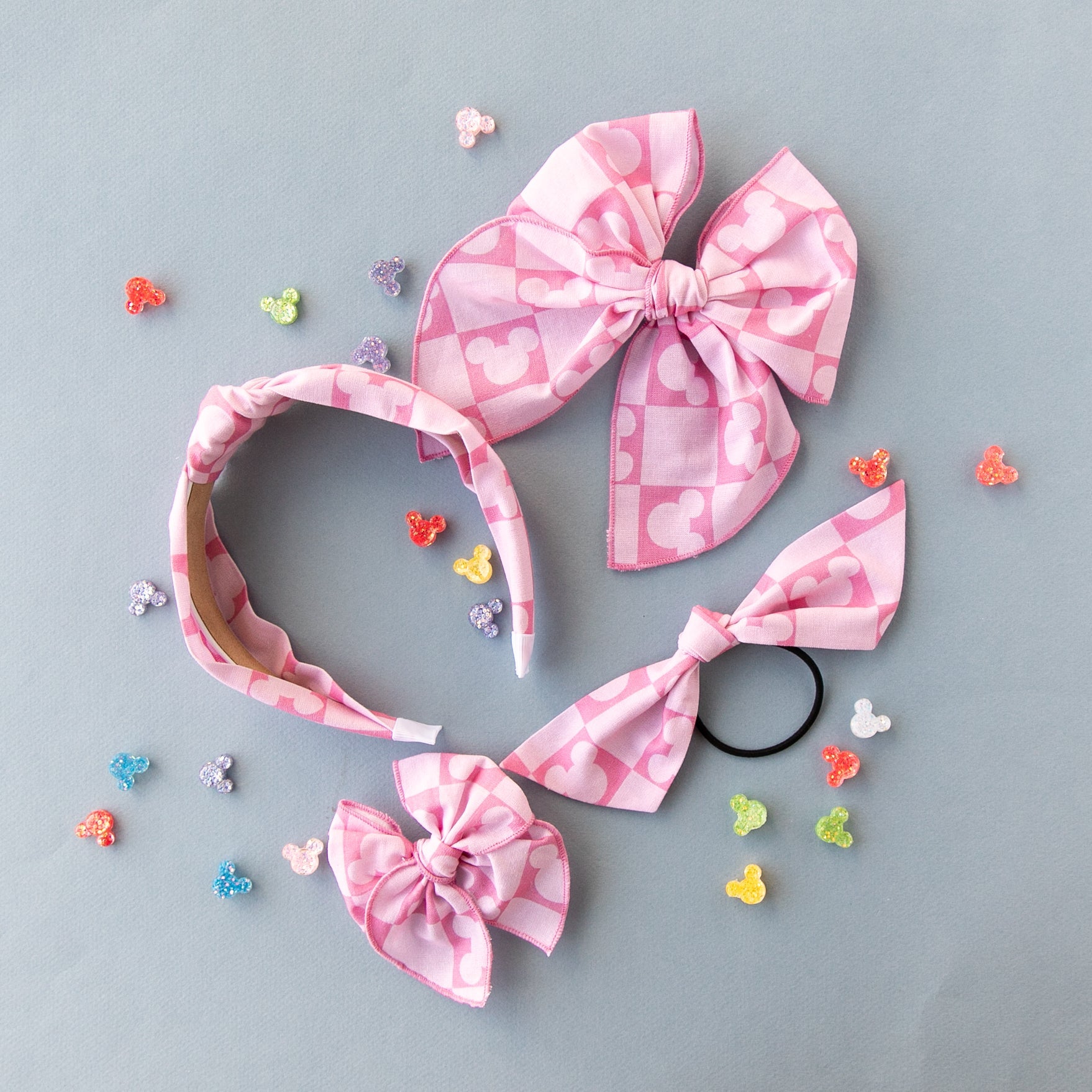 Park Hopper - Pink | Pigtail Set - Petite Party Bow