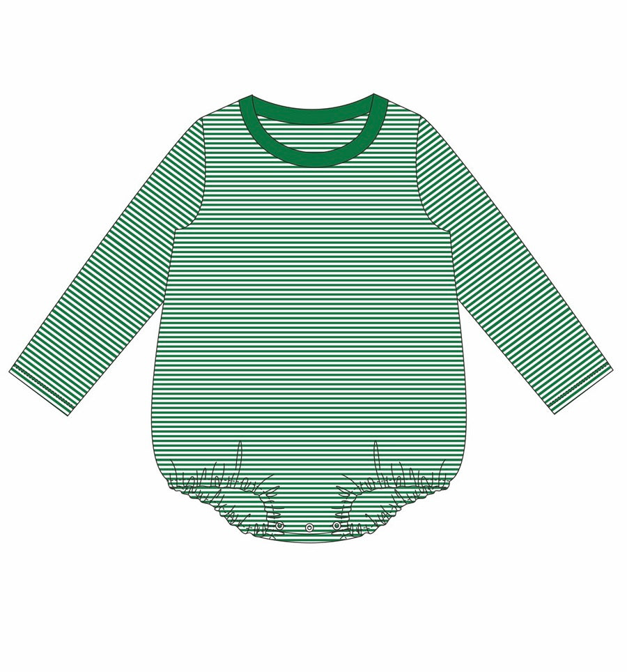 Knit Stripe Long Sleeve T-shirt Bubble