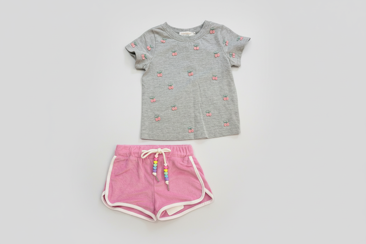 Tweenstyle By Stoopher - Pink Terry Dolphin Shorts