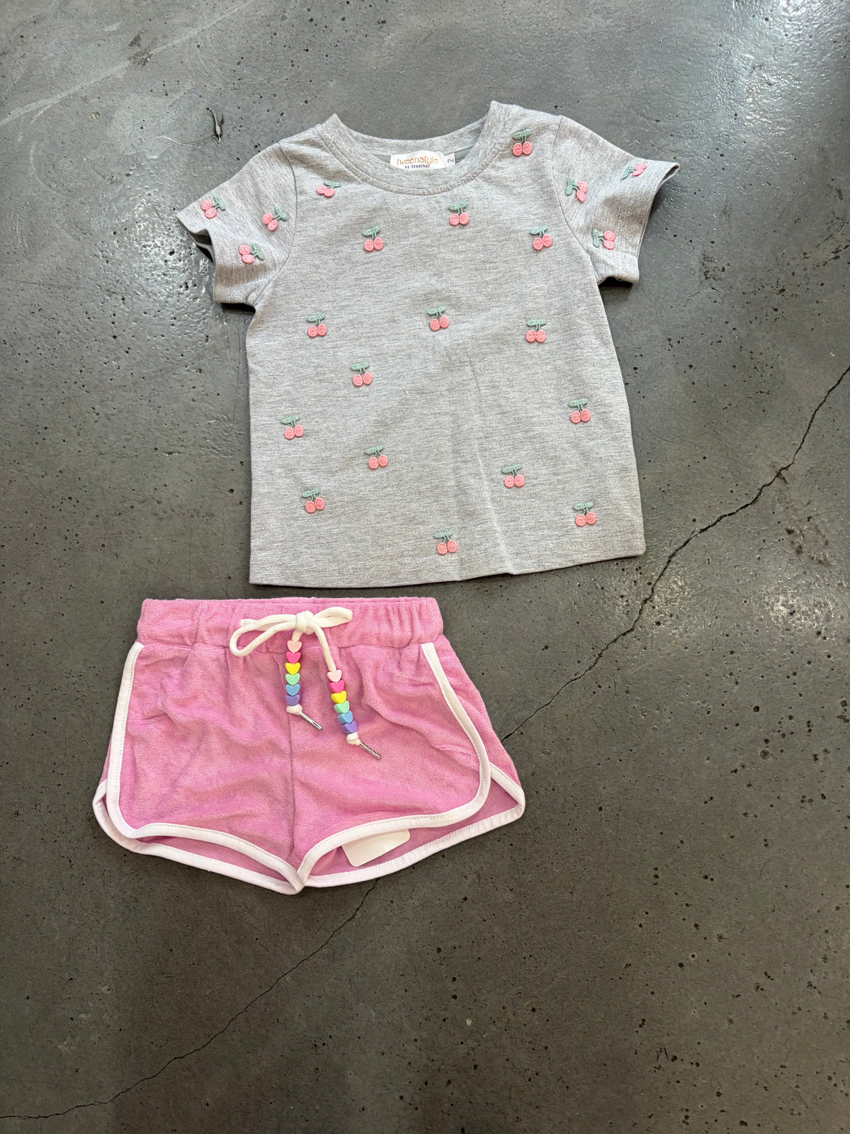 Tweenstyle By Stoopher - Pink Terry Dolphin Shorts