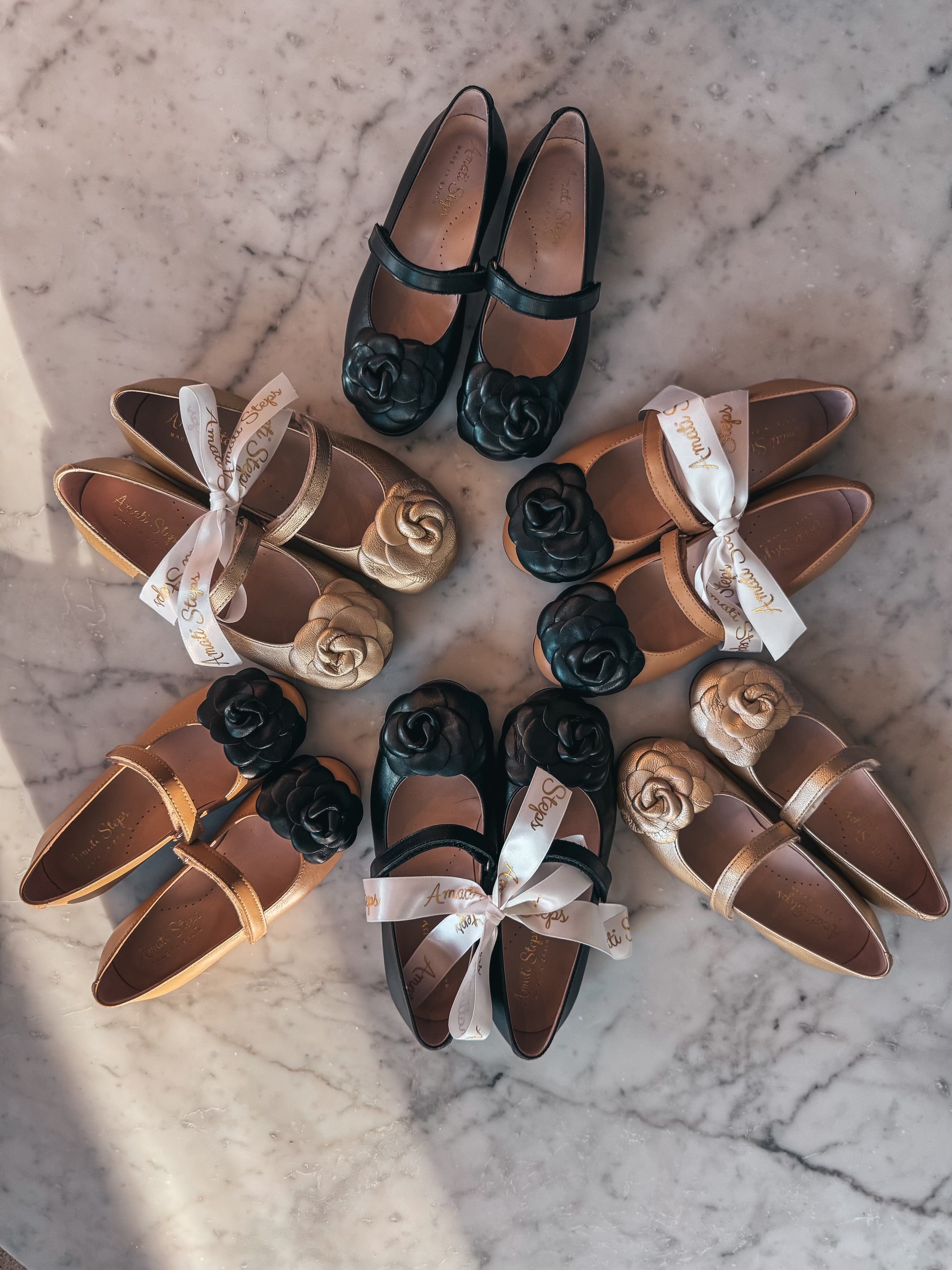 Camille- Tan/black Leather Mary Jane Shoes