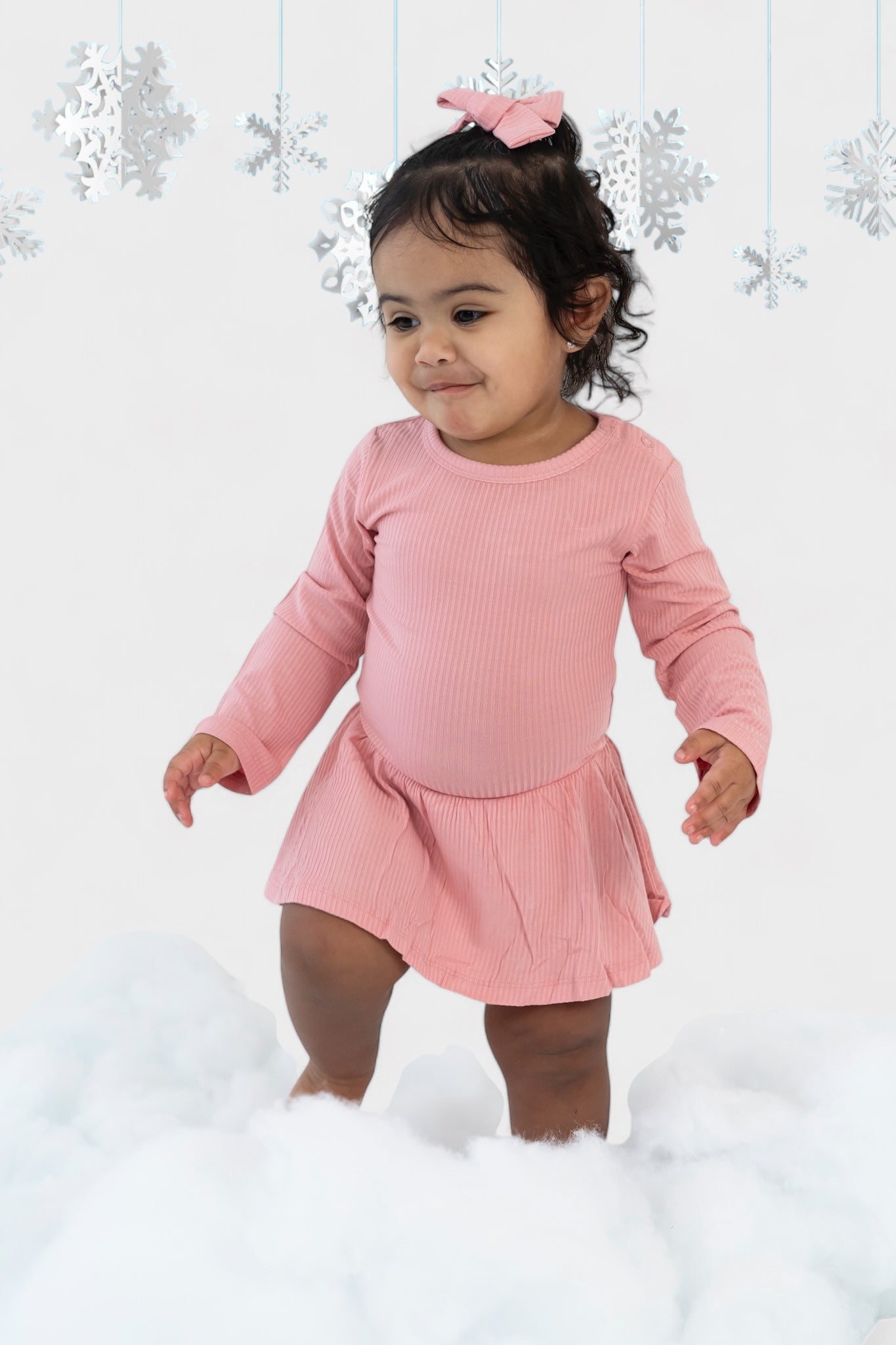 Mauve Rib Dream Bodysuit Dress