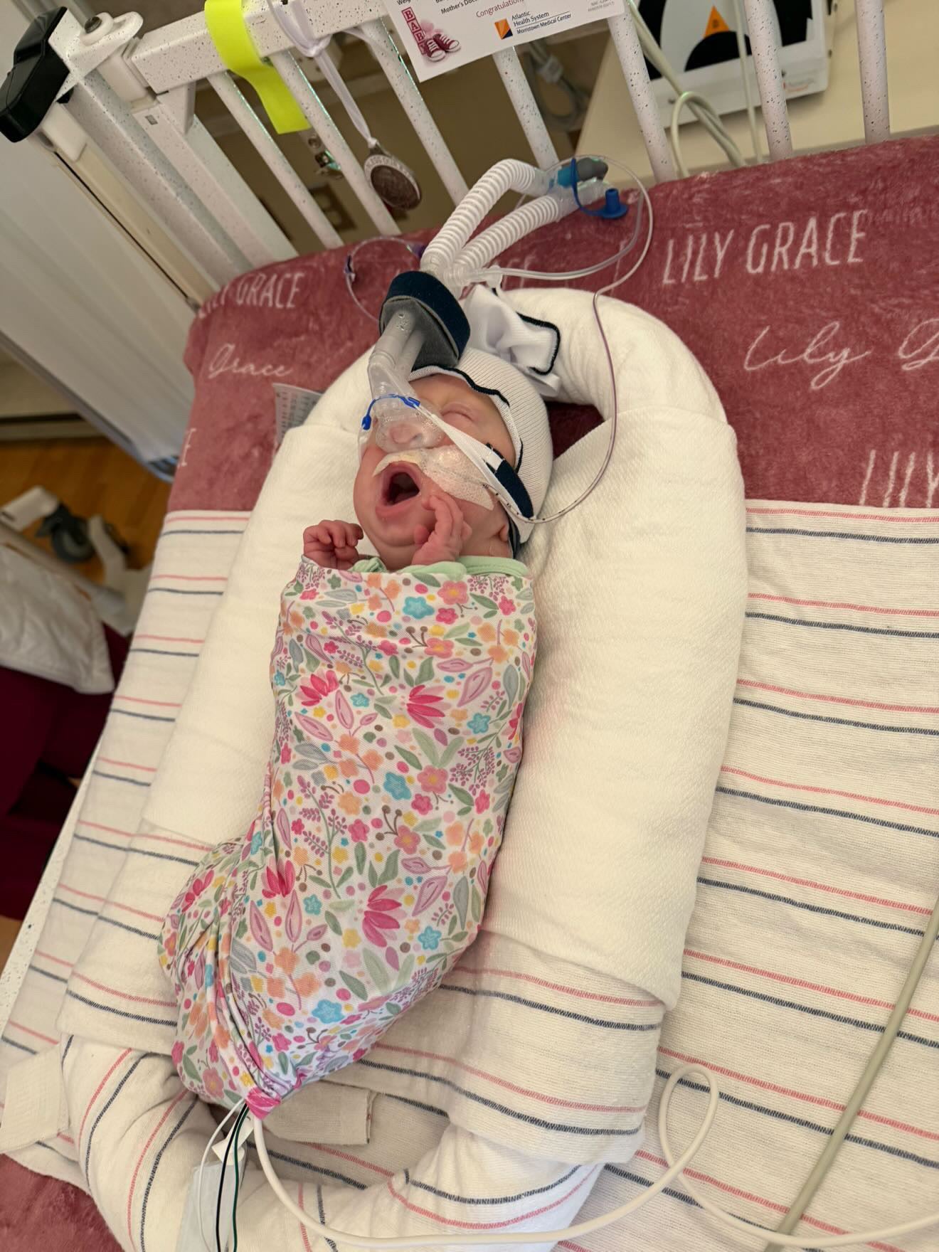 Tiny Blooms Swaddle Blanket