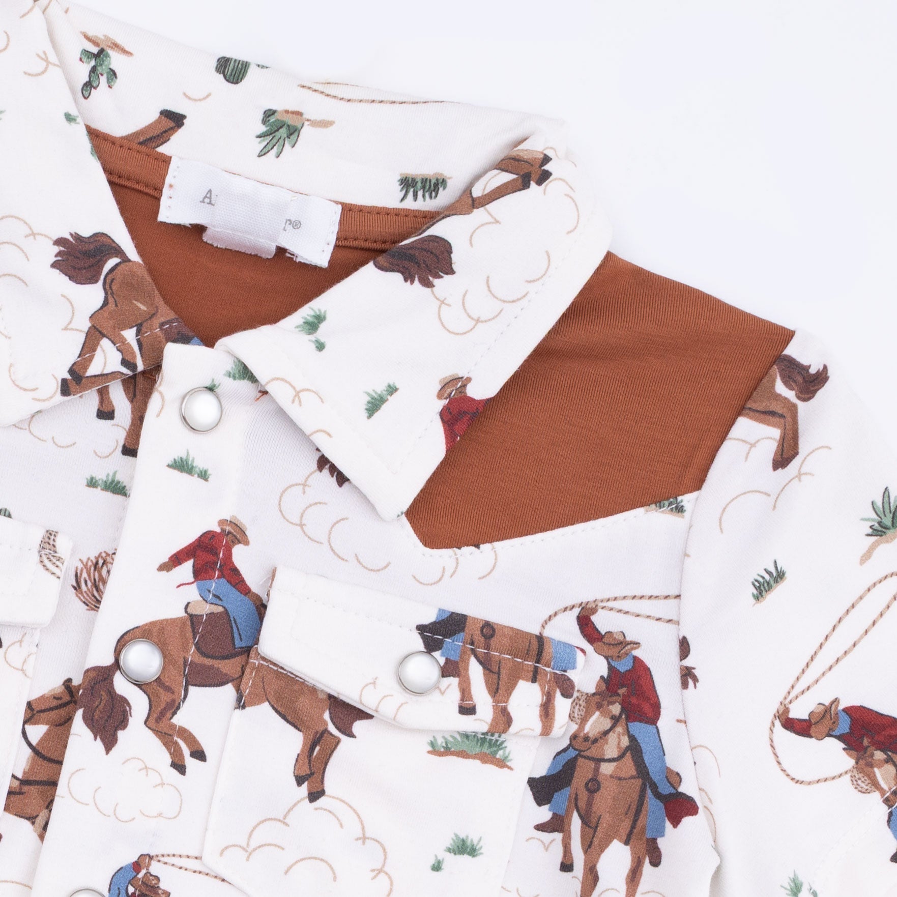 Buckaroo Western - Short Sleeve Western Pearl Snap Shirt With Casual Short