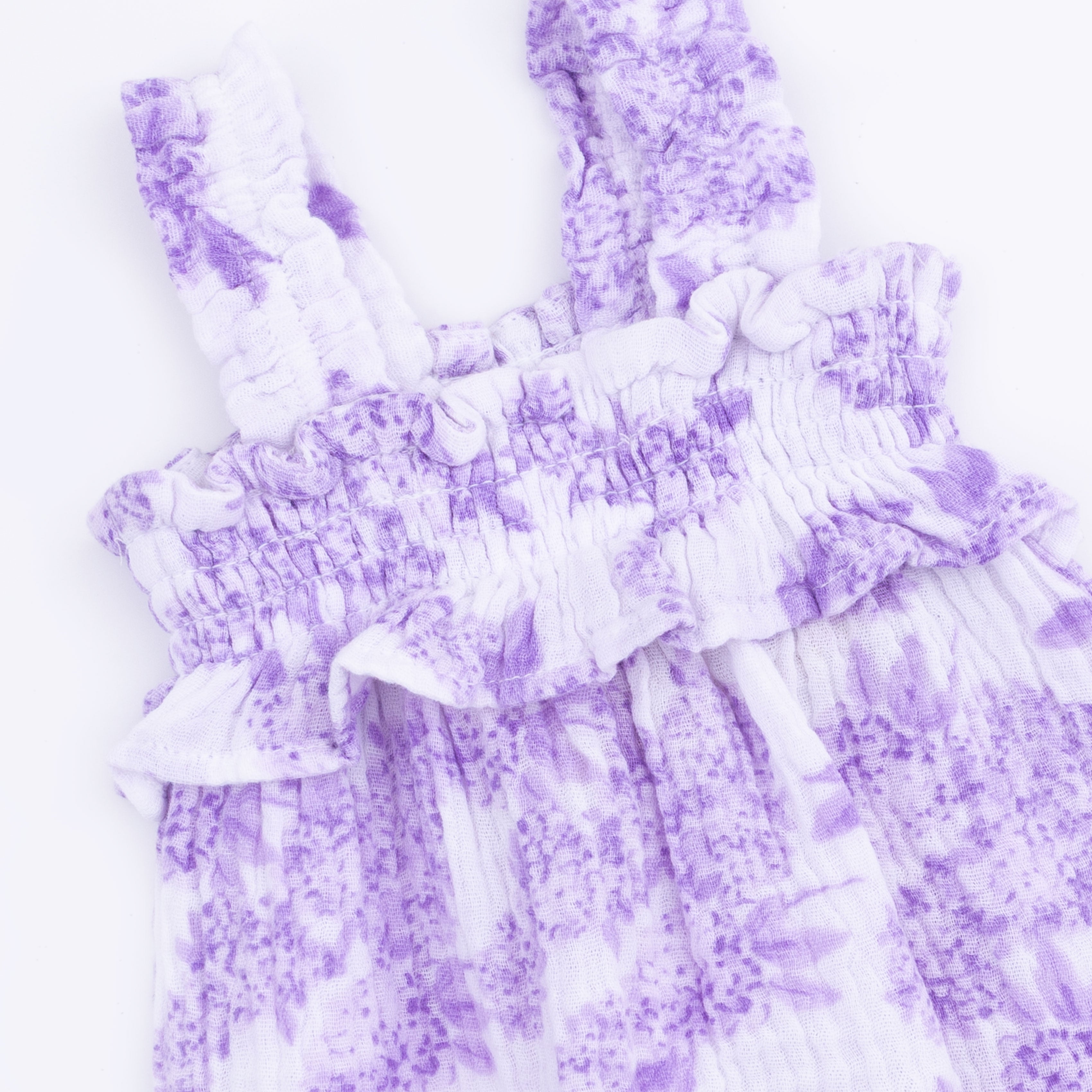 Lilac Floral  - Ruffly Strap Bubble