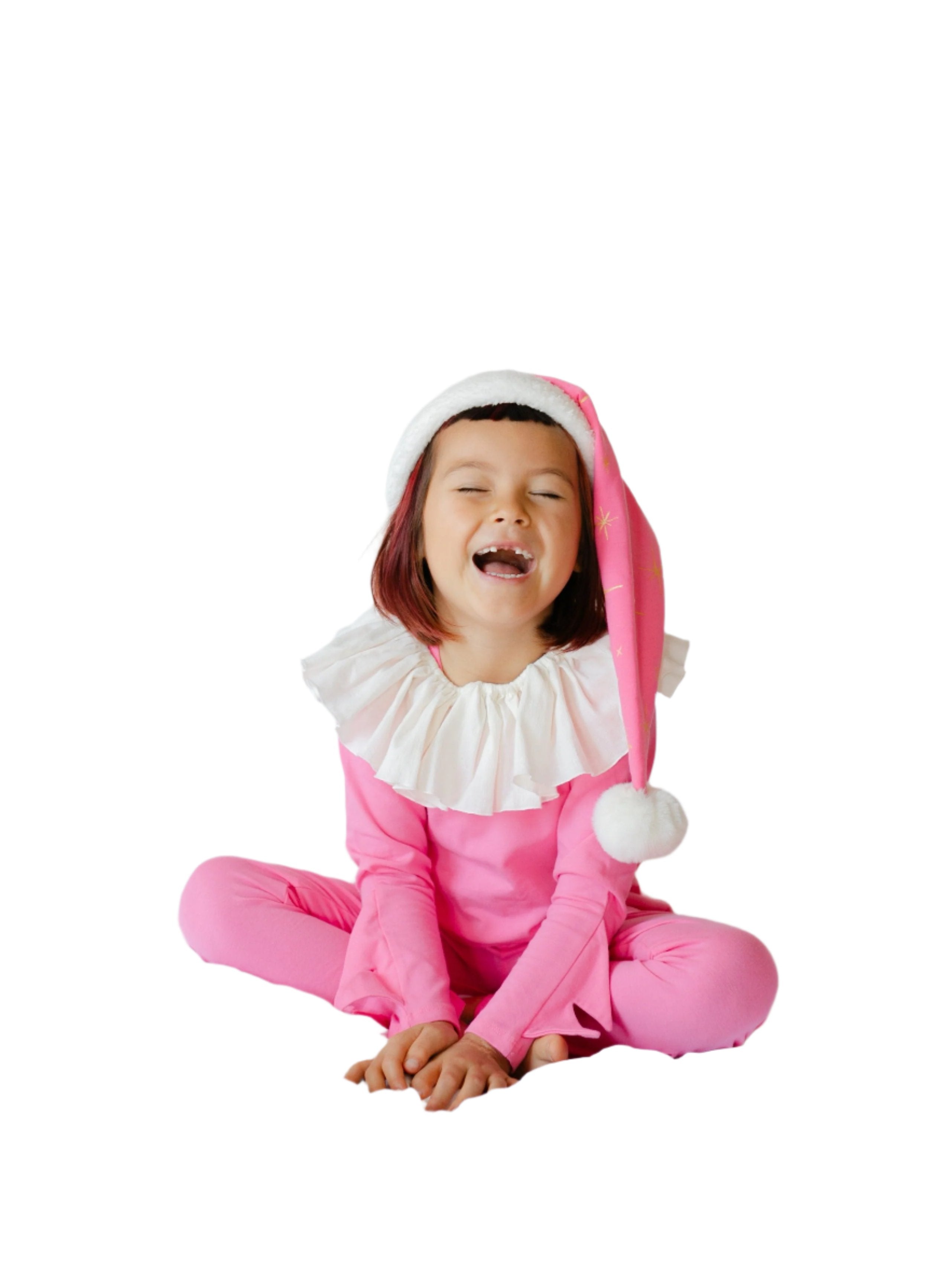 Pink Holiday Elf Pajama Costume