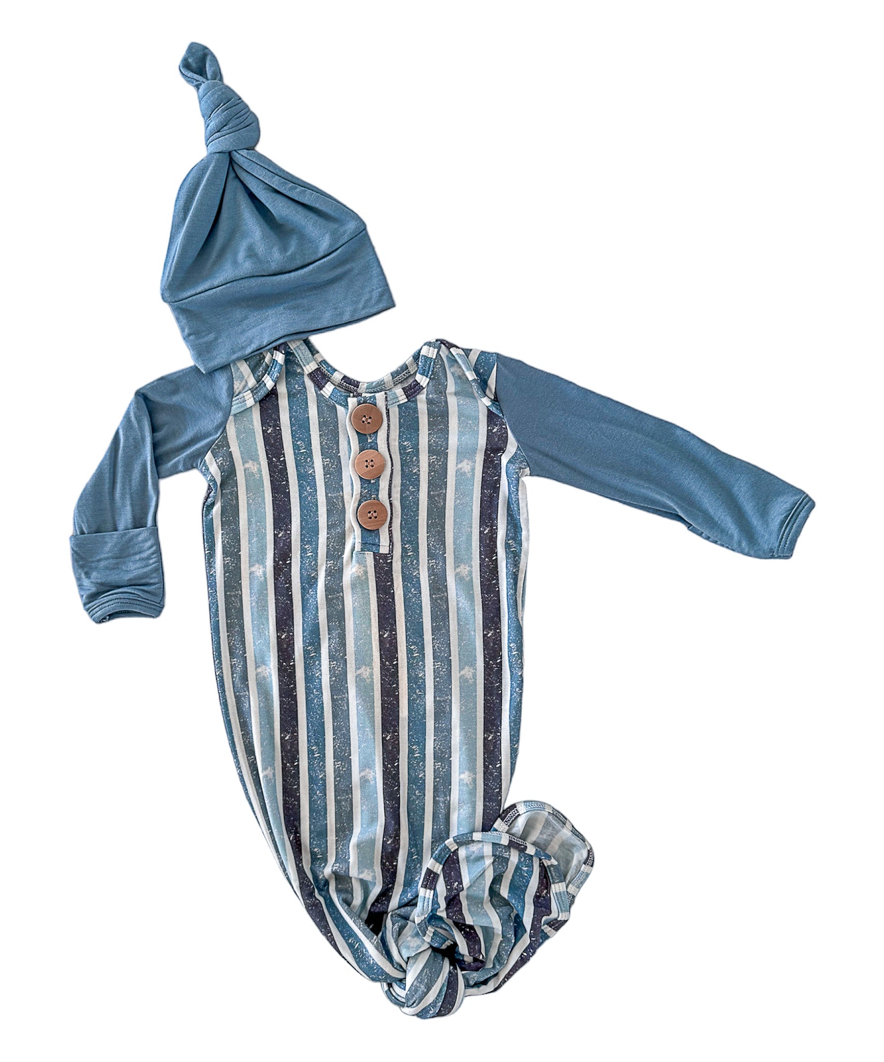 Hendrix | Knot Gown & Hat Set