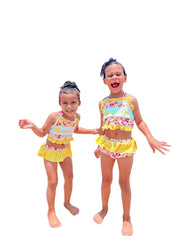Mamas Girl Floral Two Piece Swimsuit